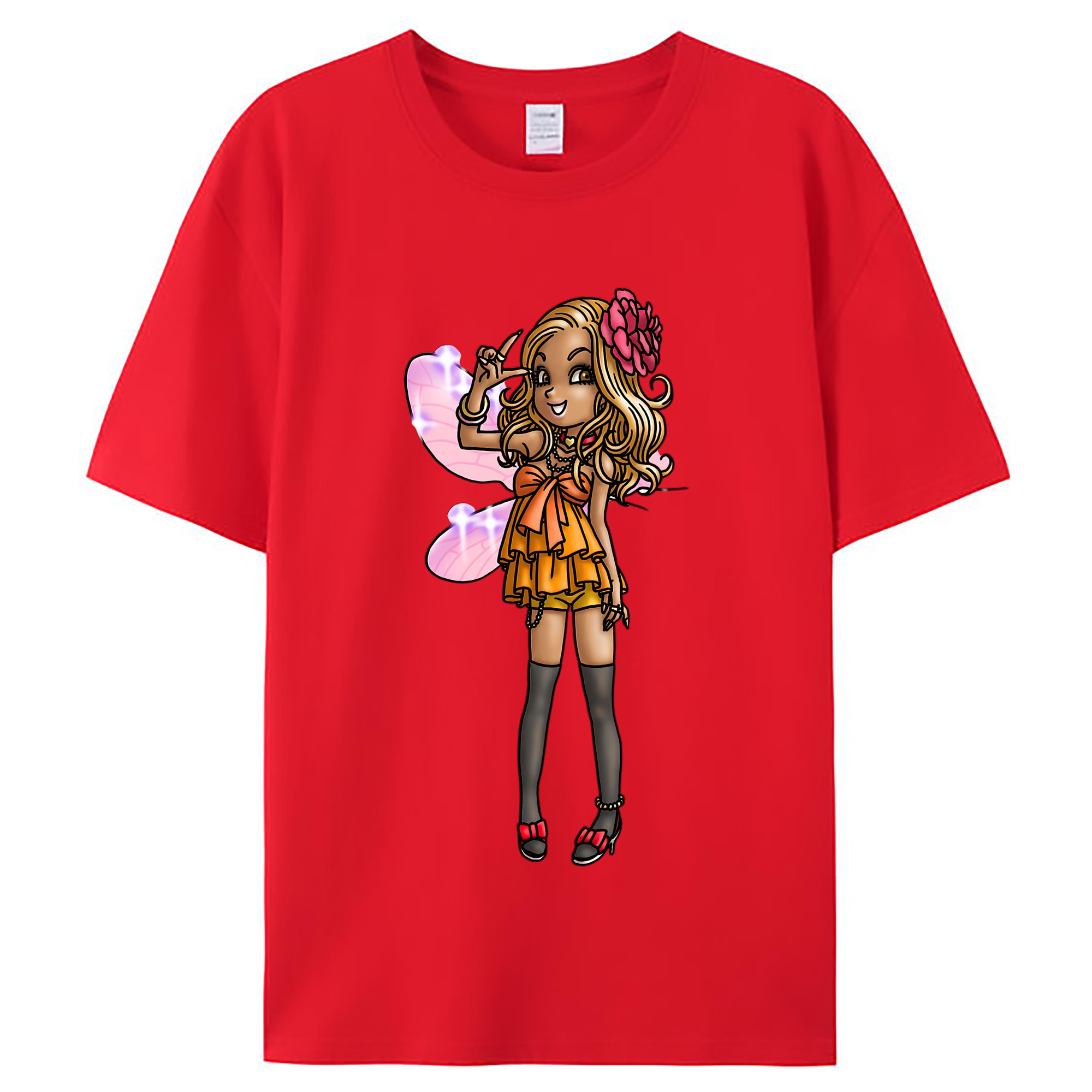 （画像用） ドラゴンクエスト Doragon Kuesuto Dragon Quest レディースカジュアルプリントTシャツ（綿100％）