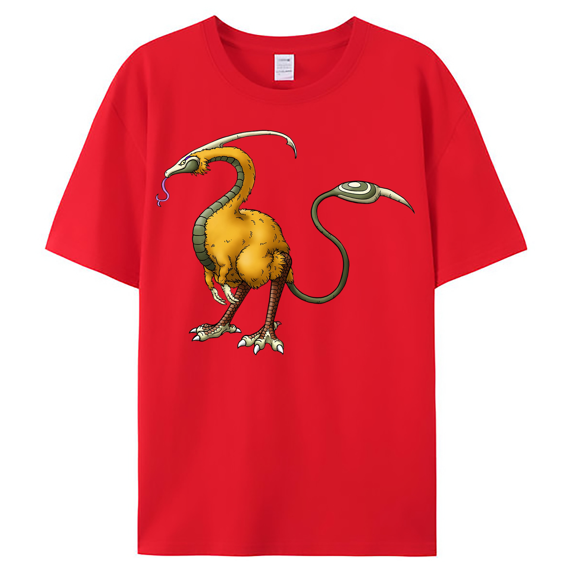 （画像用） ドラゴンクエスト Doragon Kuesuto Dragon Quest レディースカジュアルプリントTシャツ（綿100％）
