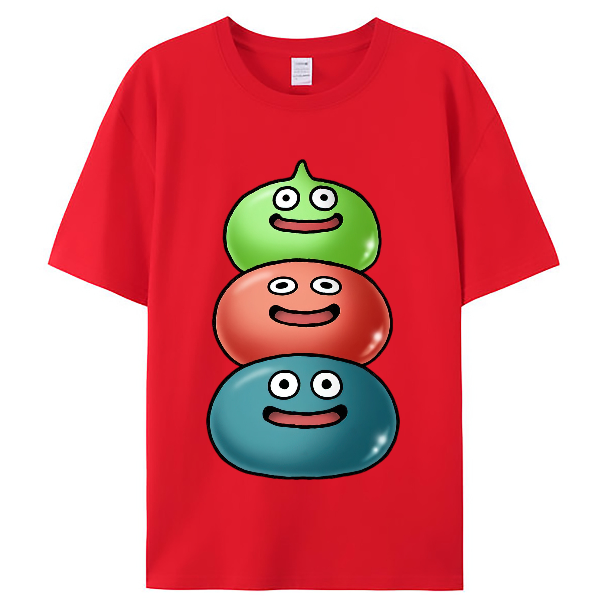 （画像用） ドラゴンクエスト Doragon Kuesuto Dragon Quest レディースカジュアルプリントTシャツ（綿100％）