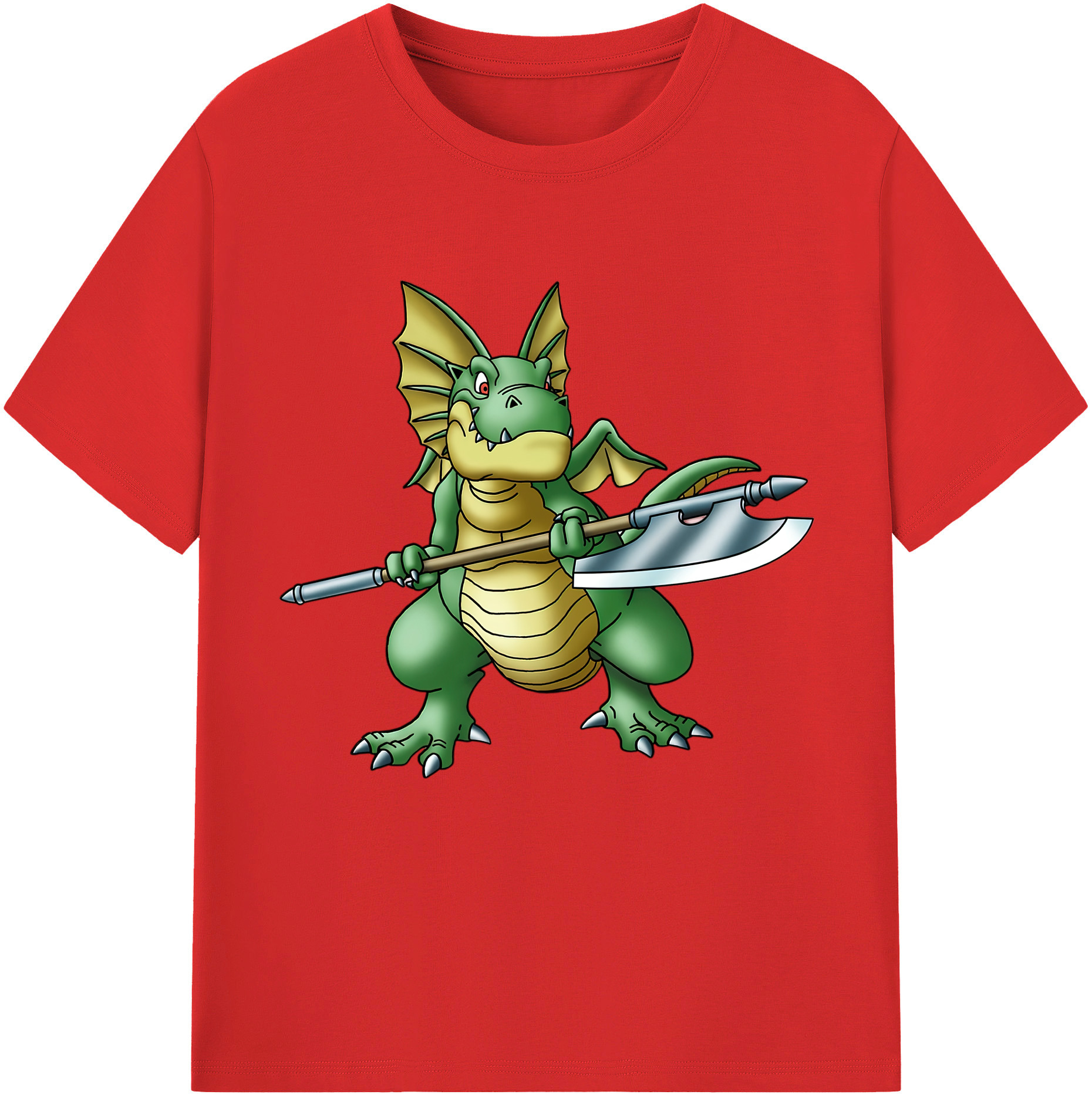 （画像用） ドラゴンクエスト Doragon Kuesuto Dragon Quest レディースカジュアルプリントTシャツ（綿100％）