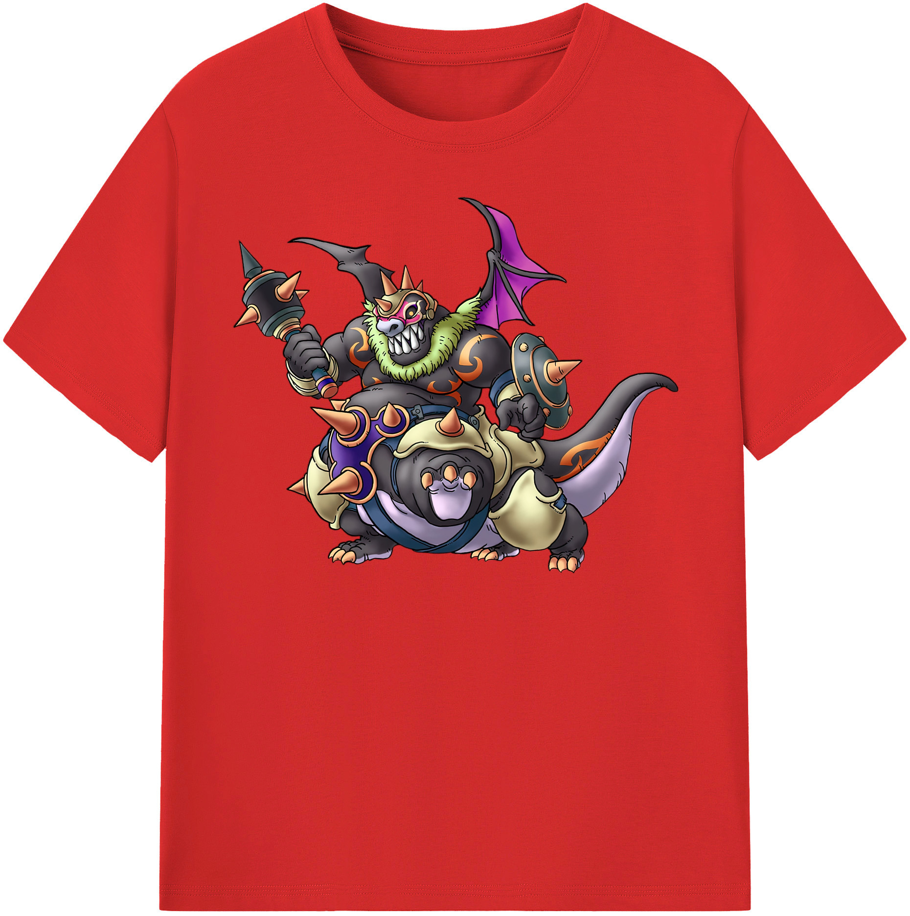 （画像用） ドラゴンクエスト Doragon Kuesuto Dragon Quest レディースカジュアルプリントTシャツ（綿100％）