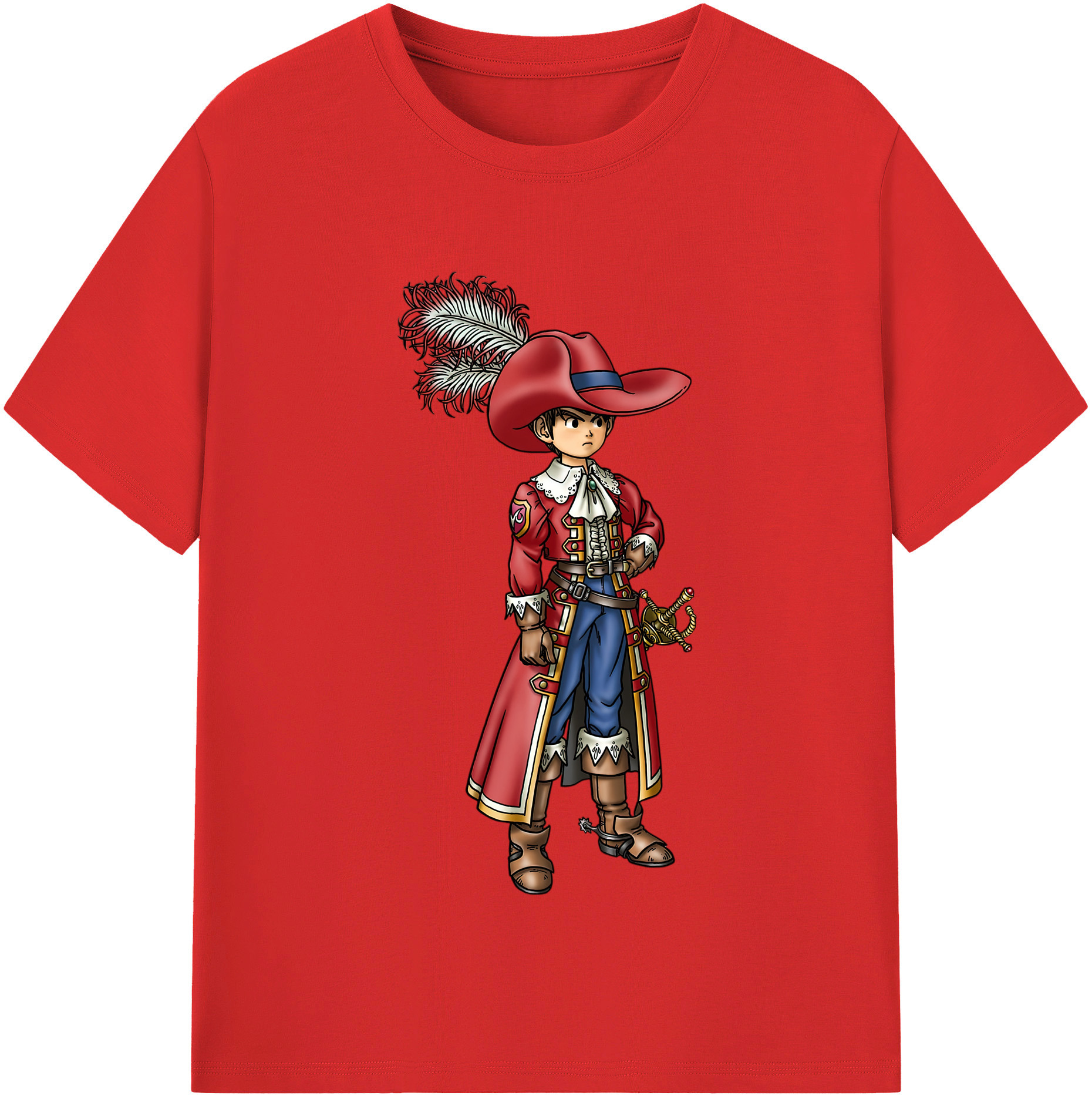 （画像用） ドラゴンクエスト Doragon Kuesuto Dragon Quest レディースカジュアルプリントTシャツ（綿100％）