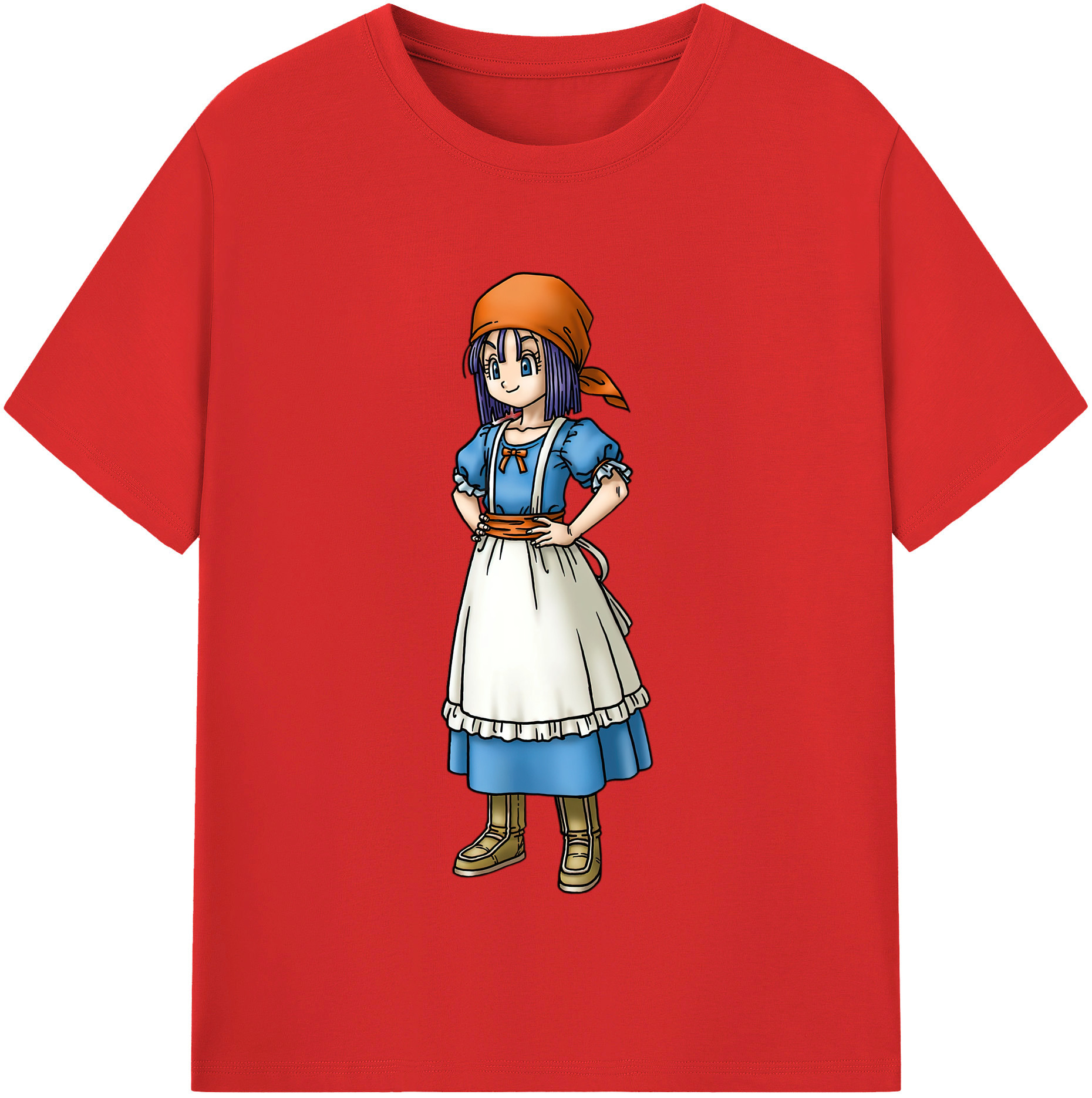（画像用） ドラゴンクエスト Doragon Kuesuto Dragon Quest レディースカジュアルプリントTシャツ（綿100％）