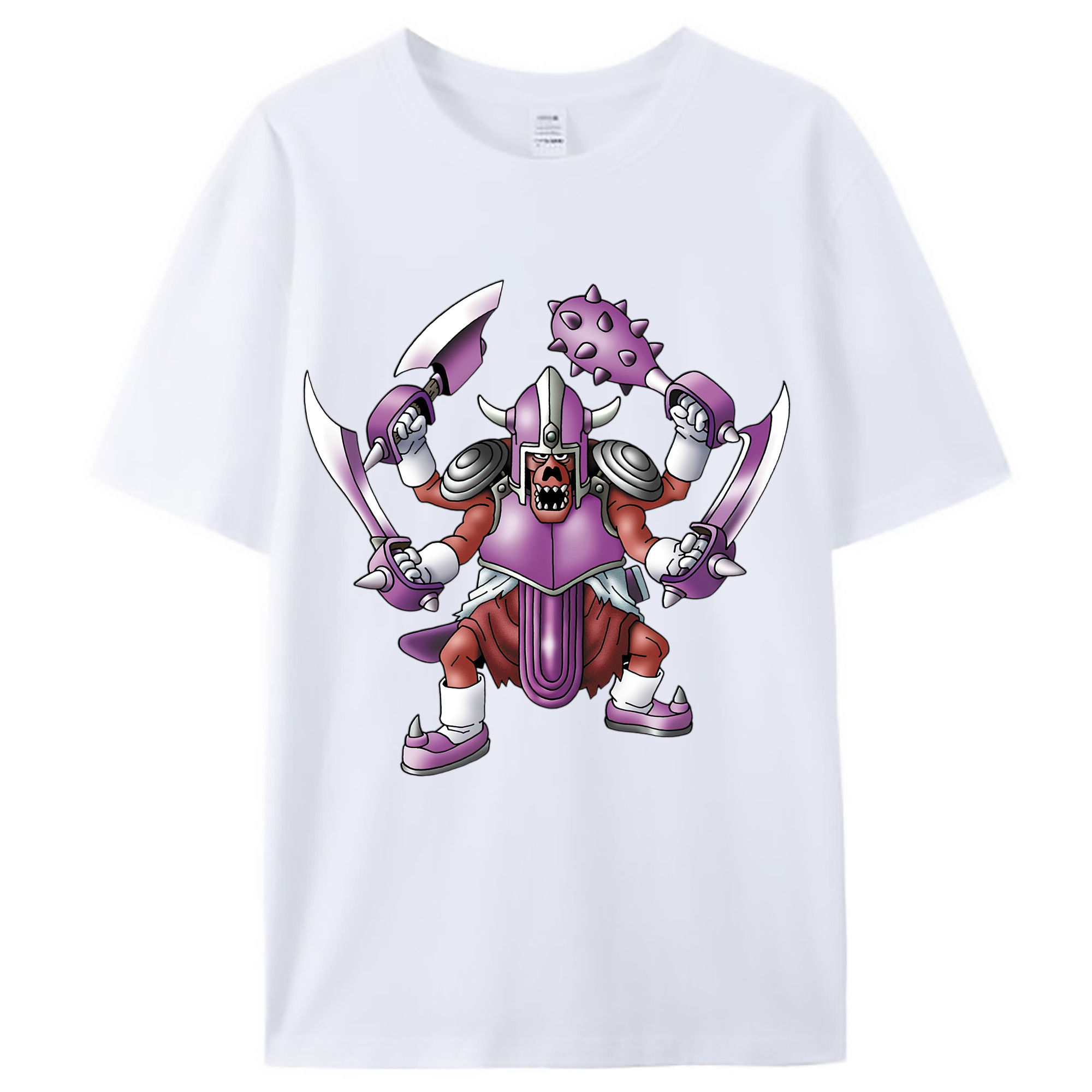 （画像用） ドラゴンクエスト Doragon Kuesuto Dragon Quest レディースカジュアルプリントTシャツ（綿100％）