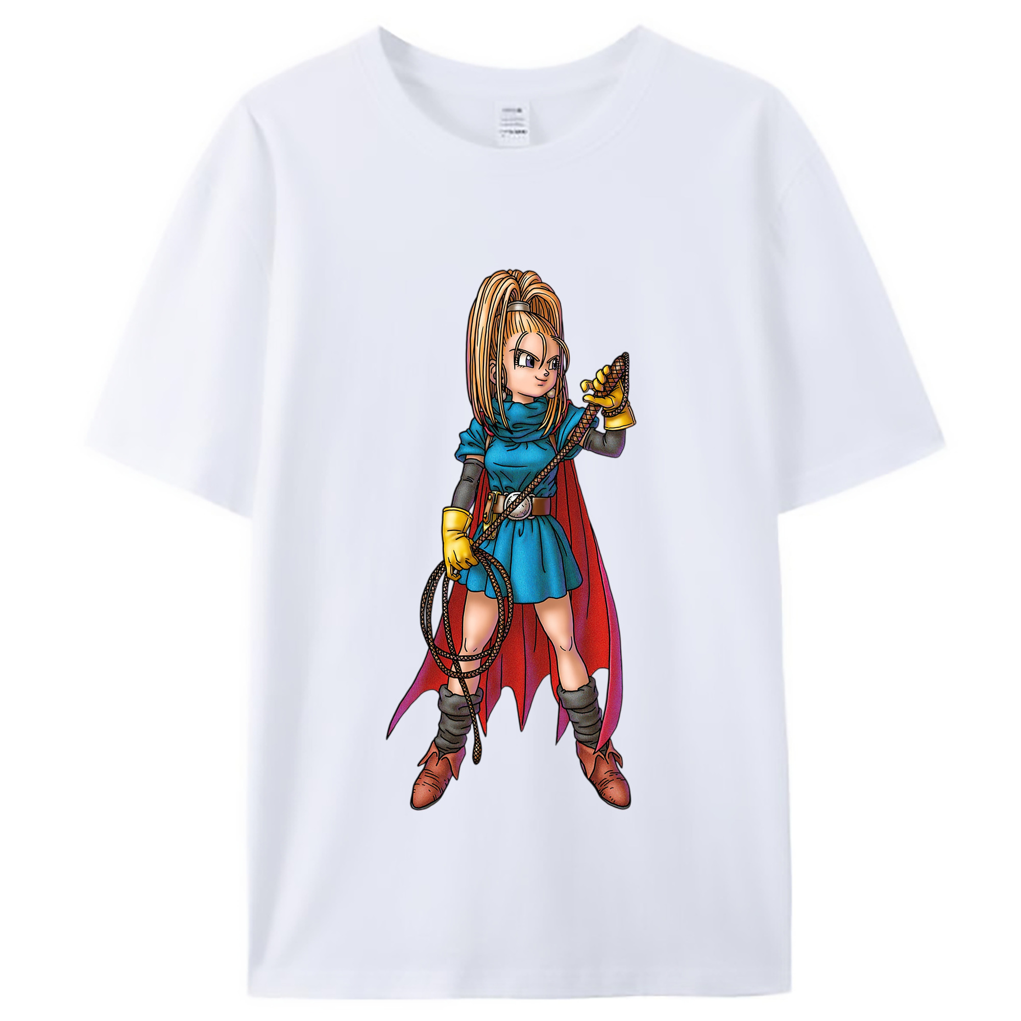 （画像用） ドラゴンクエスト Doragon Kuesuto Dragon Quest レディースカジュアルプリントTシャツ（綿100％）
