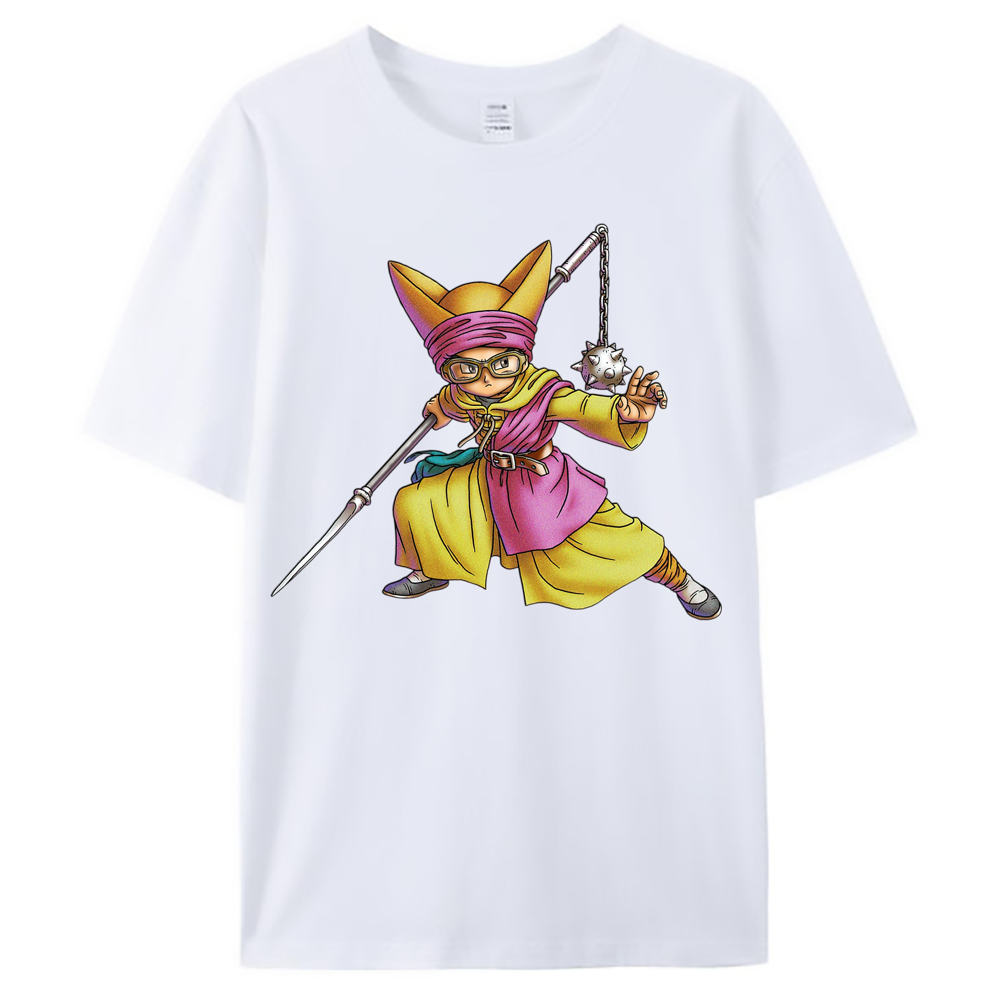 （画像用） ドラゴンクエスト Doragon Kuesuto Dragon Quest レディースカジュアルプリントTシャツ（綿100％）