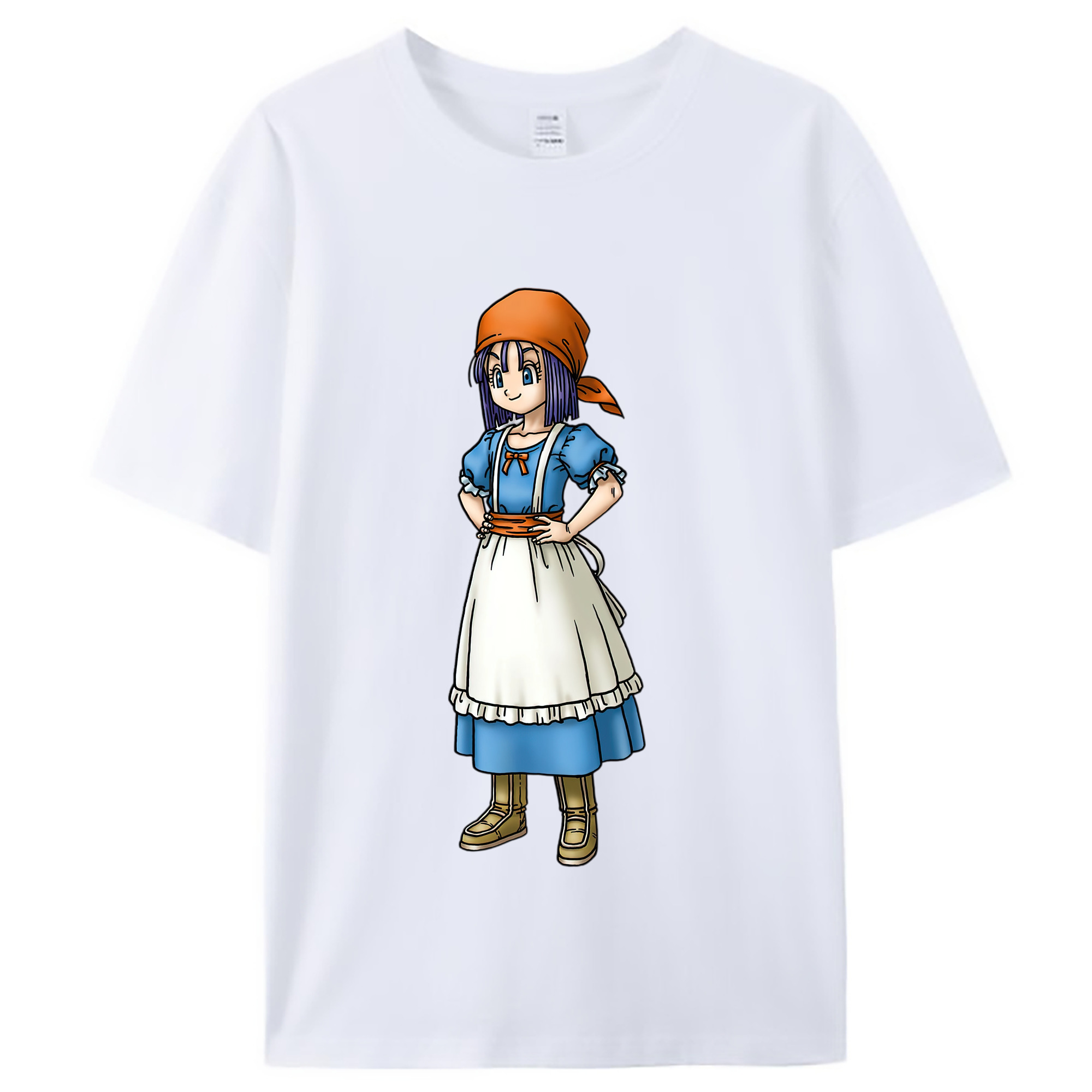 （画像用） ドラゴンクエスト Doragon Kuesuto Dragon Quest レディースカジュアルプリントTシャツ（綿100％）