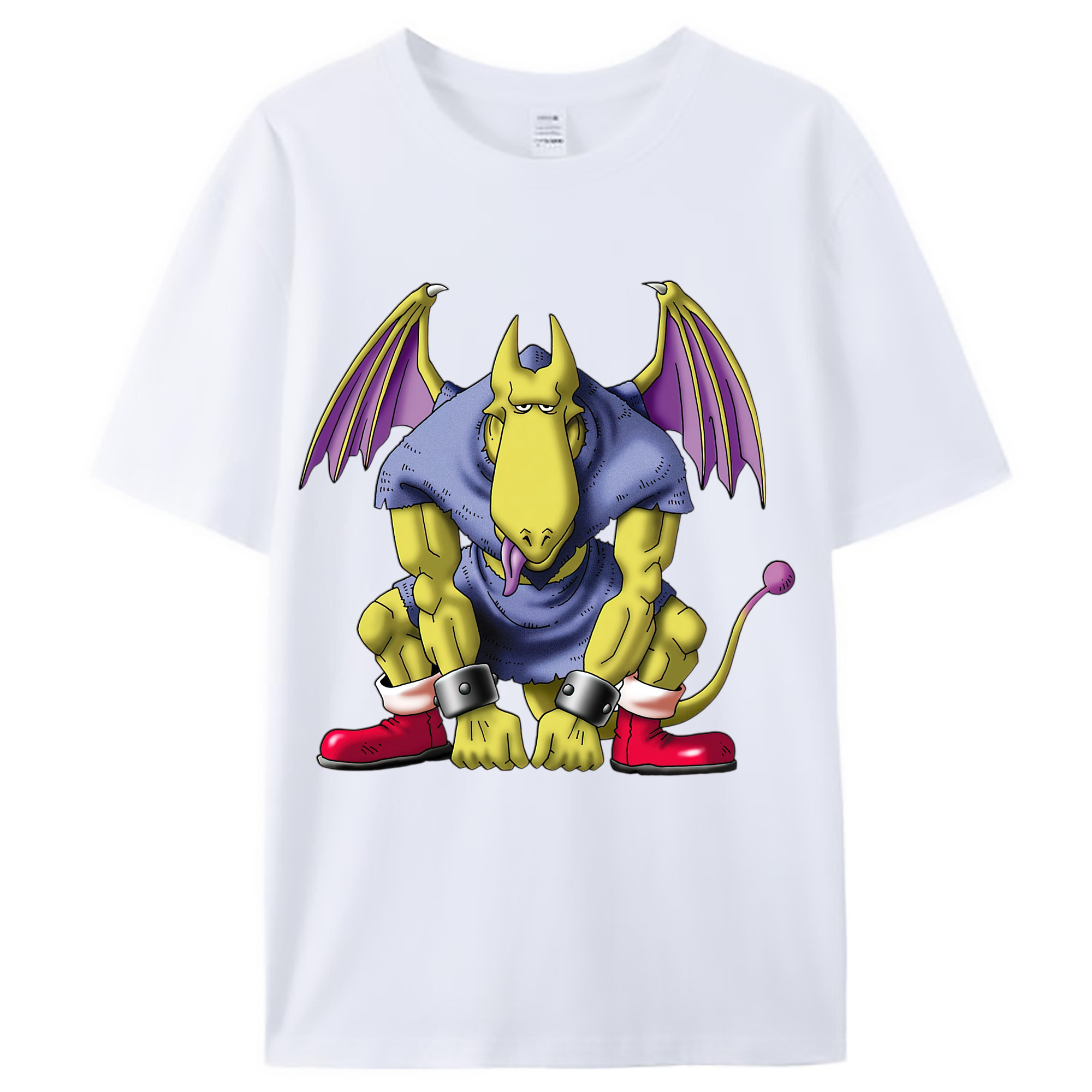 （画像用） ドラゴンクエスト Doragon Kuesuto Dragon Quest レディースカジュアルプリントTシャツ（綿100％）