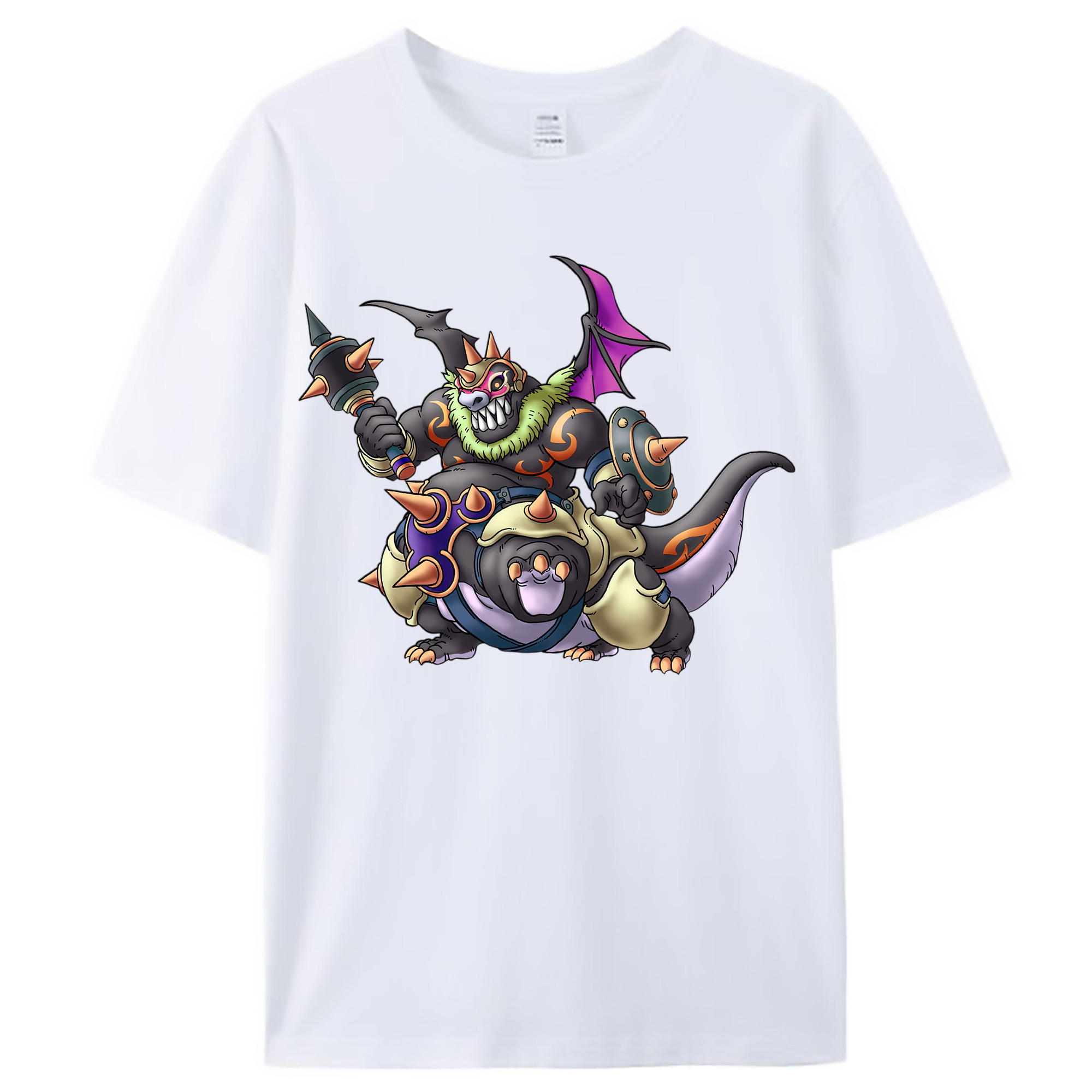 （画像用） ドラゴンクエスト Doragon Kuesuto Dragon Quest レディースカジュアルプリントTシャツ（綿100％）