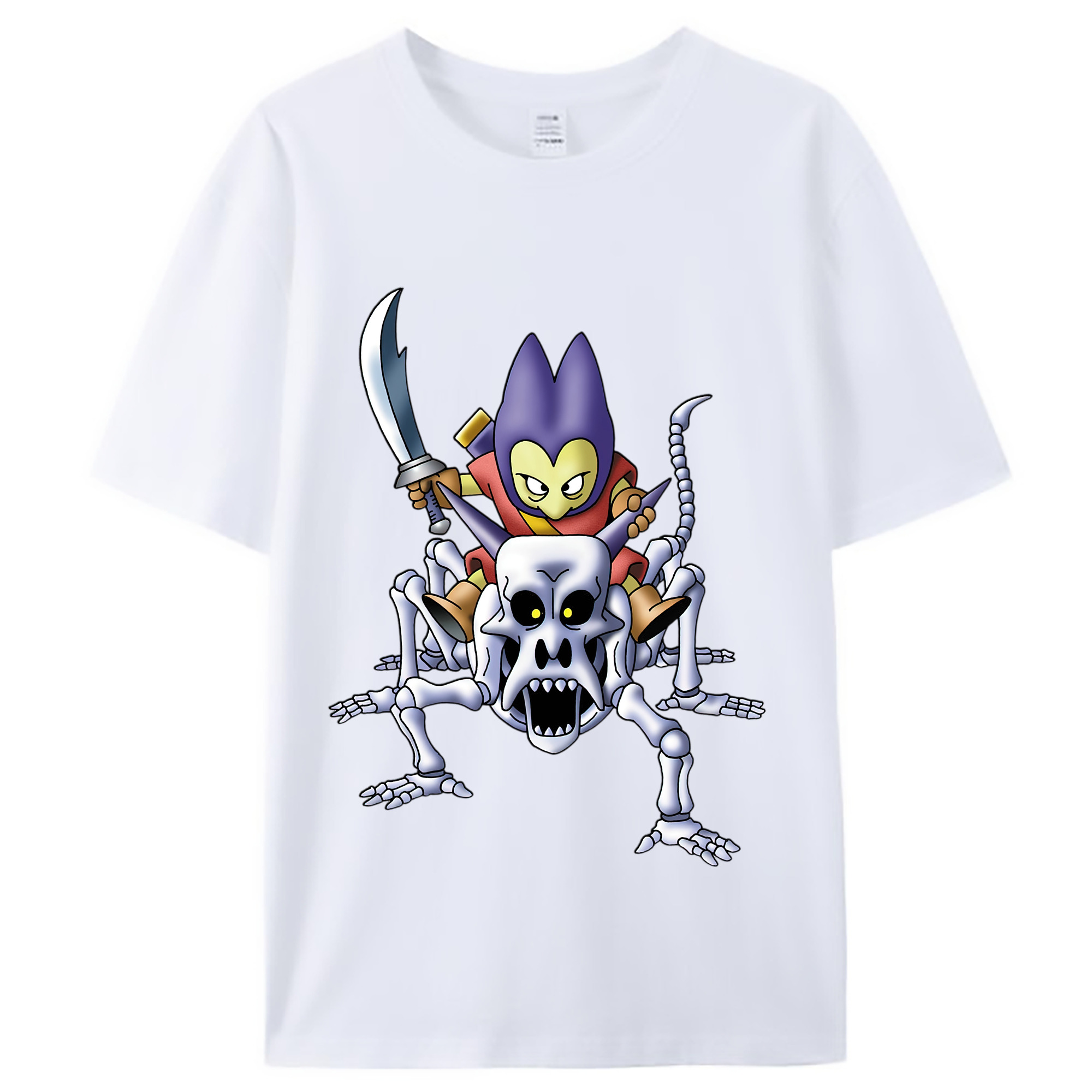 （画像用） ドラゴンクエスト Doragon Kuesuto Dragon Quest レディースカジュアルプリントTシャツ（綿100％）