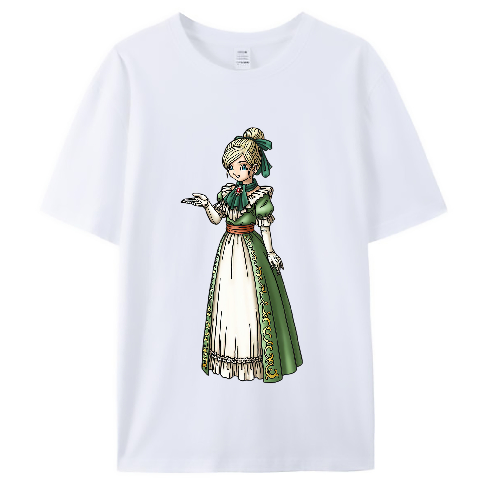 （画像用） ドラゴンクエスト Doragon Kuesuto Dragon Quest レディースカジュアルプリントTシャツ（綿100％）