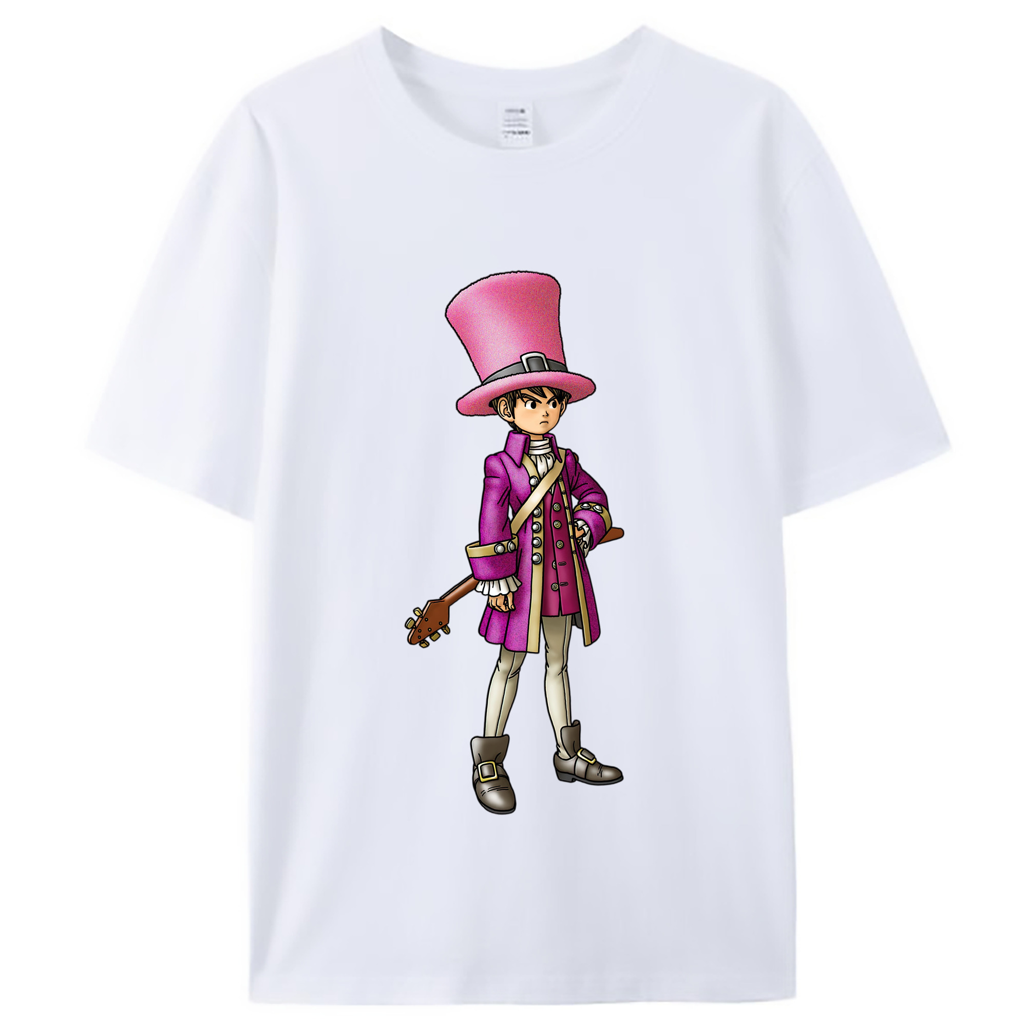 （画像用） ドラゴンクエスト Doragon Kuesuto Dragon Quest レディースカジュアルプリントTシャツ（綿100％）