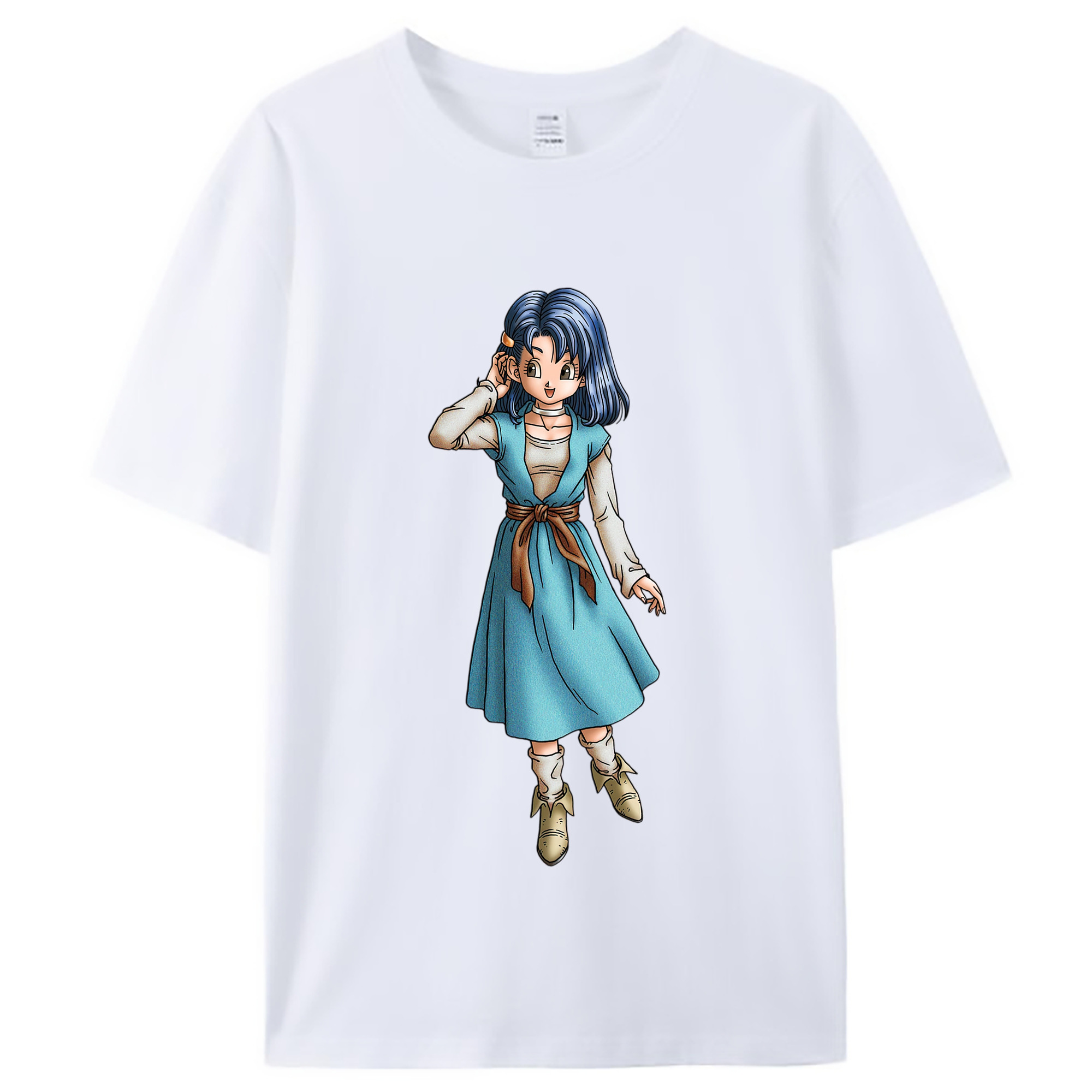 （画像用） ドラゴンクエスト Doragon Kuesuto Dragon Quest レディースカジュアルプリントTシャツ（綿100％）