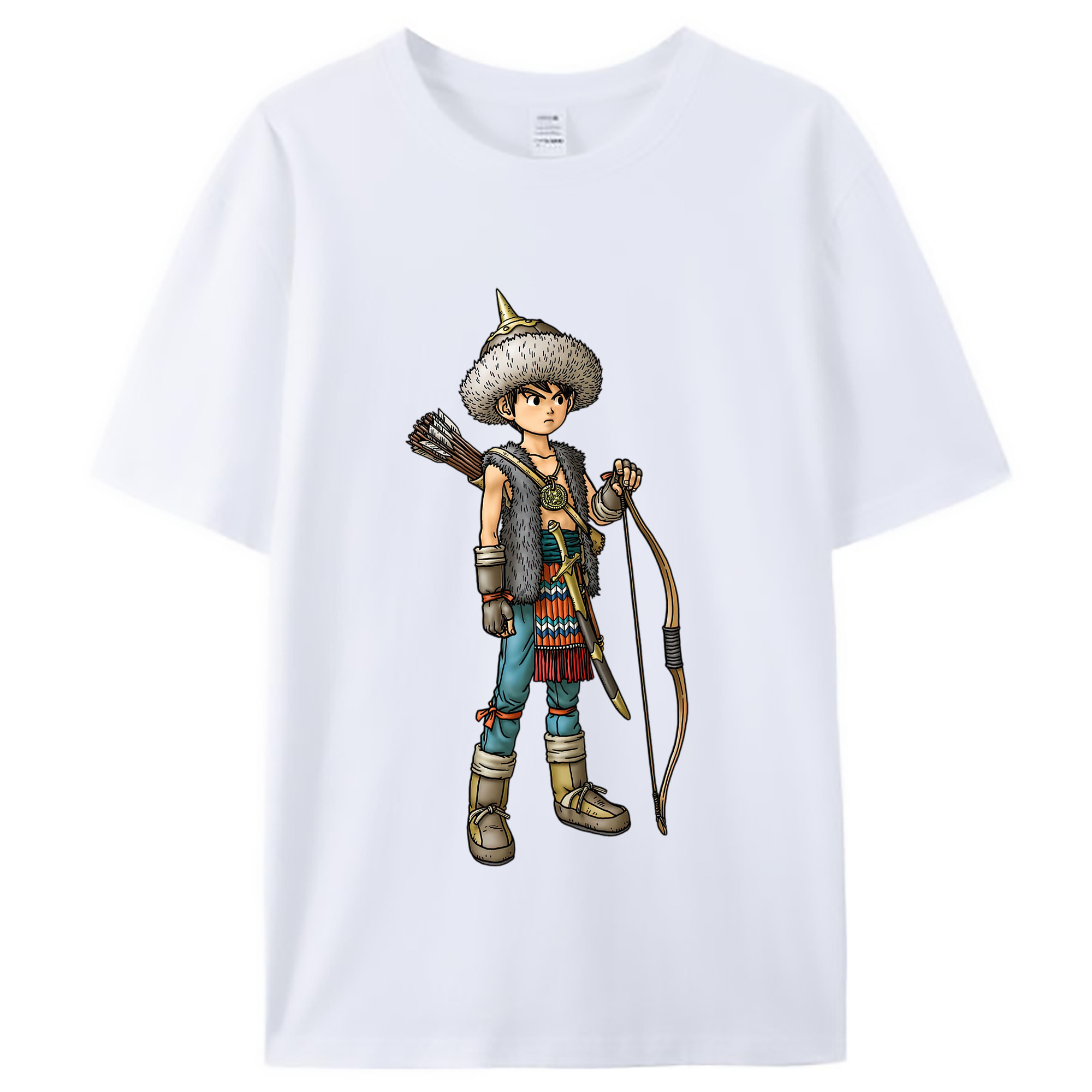 （画像用） ドラゴンクエスト Doragon Kuesuto Dragon Quest レディースカジュアルプリントTシャツ（綿100％）