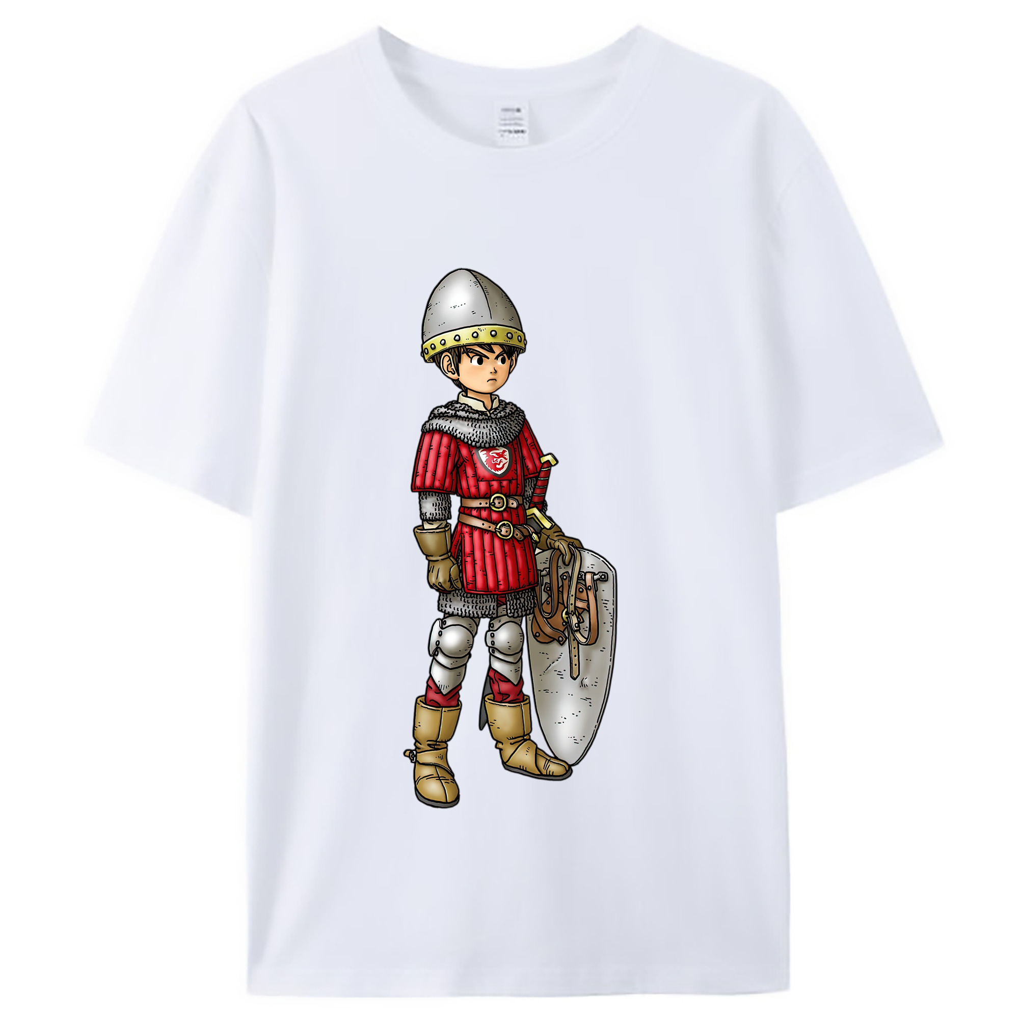 （画像用） ドラゴンクエスト Doragon Kuesuto Dragon Quest レディースカジュアルプリントTシャツ（綿100％）