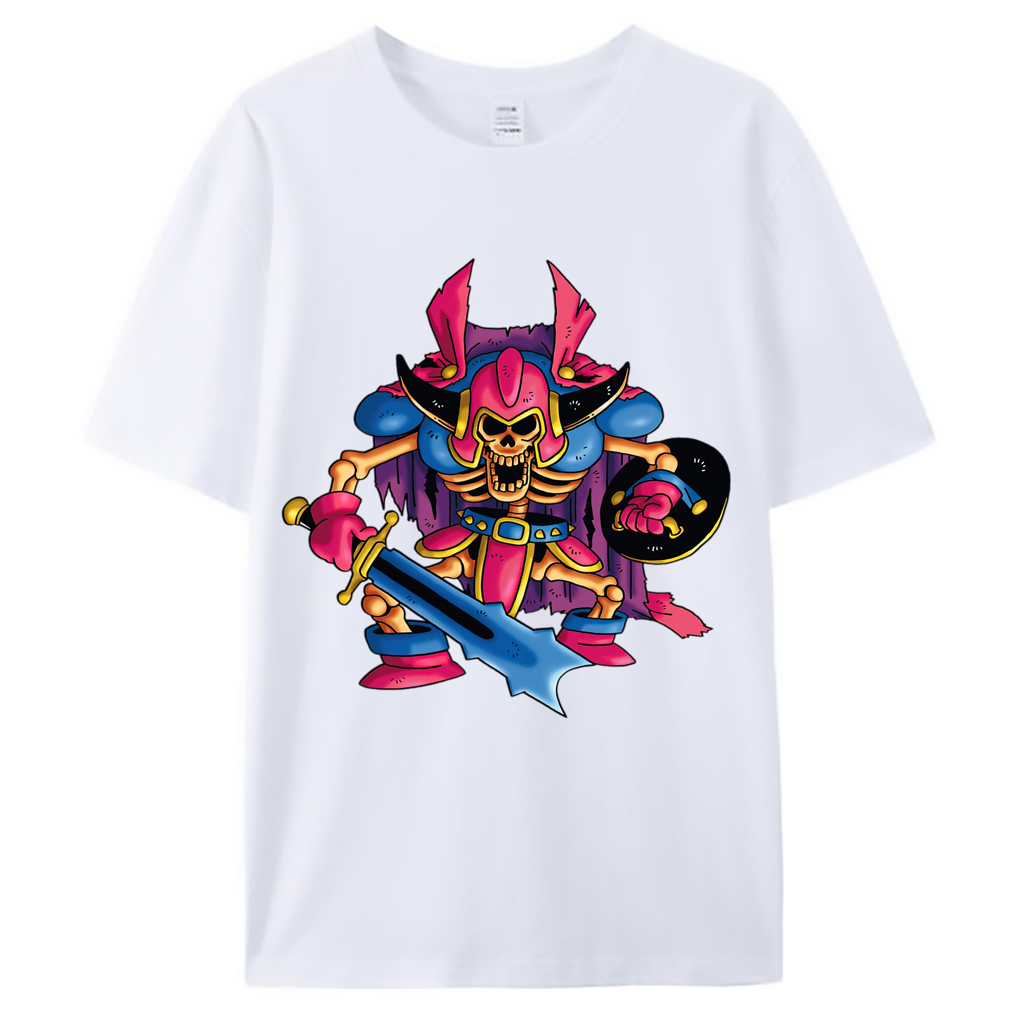 （画像用） ドラゴンクエスト Doragon Kuesuto Dragon Quest レディースカジュアルプリントTシャツ（綿100％）