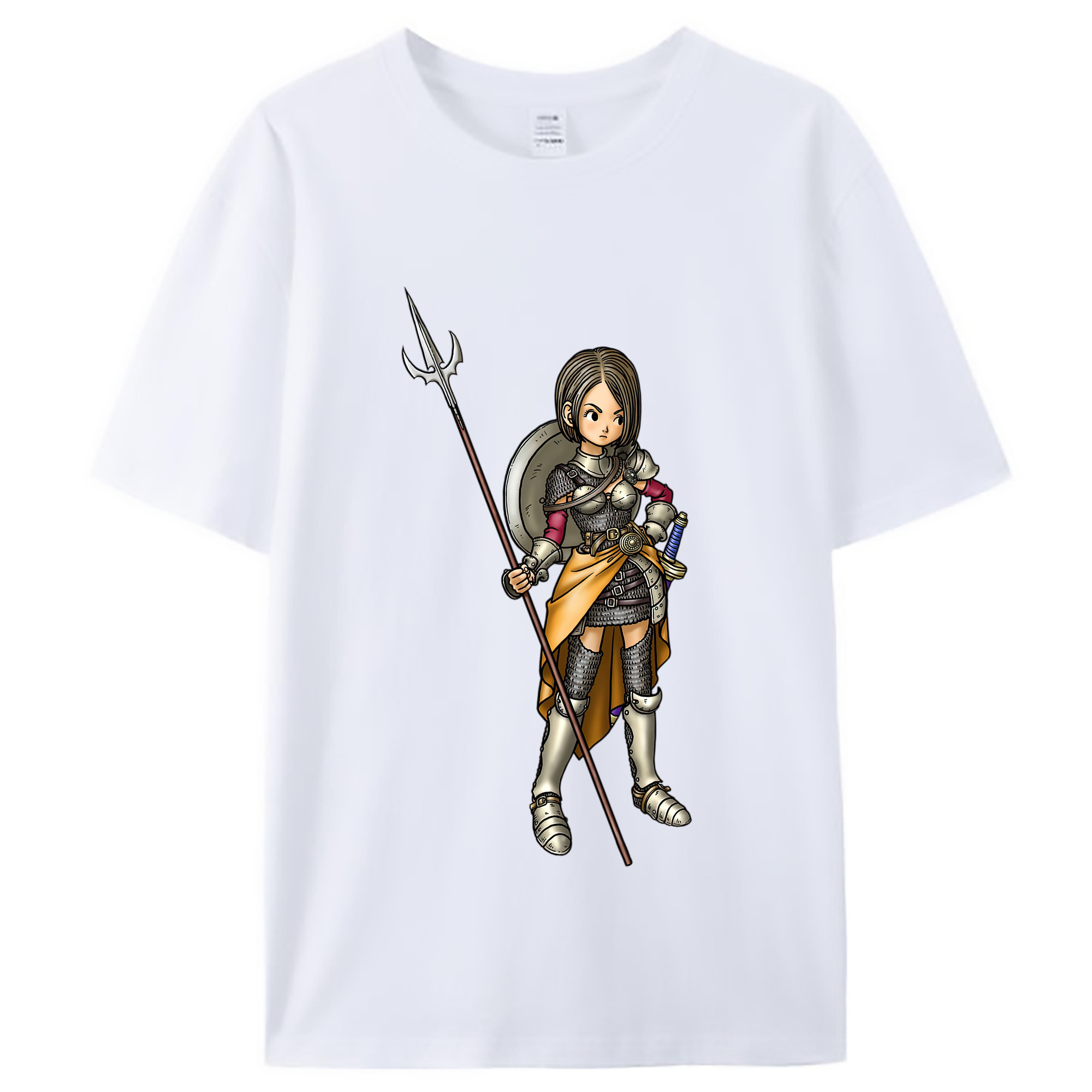 （画像用） ドラゴンクエスト Doragon Kuesuto Dragon Quest レディースカジュアルプリントTシャツ（綿100％）
