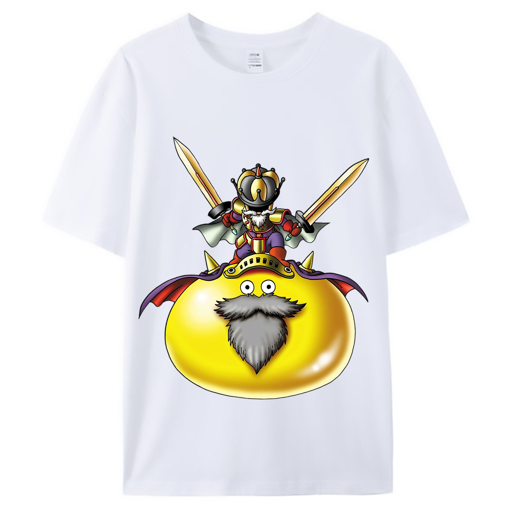 （画像用） ドラゴンクエスト Doragon Kuesuto Dragon Quest レディースカジュアルプリントTシャツ（綿100％）