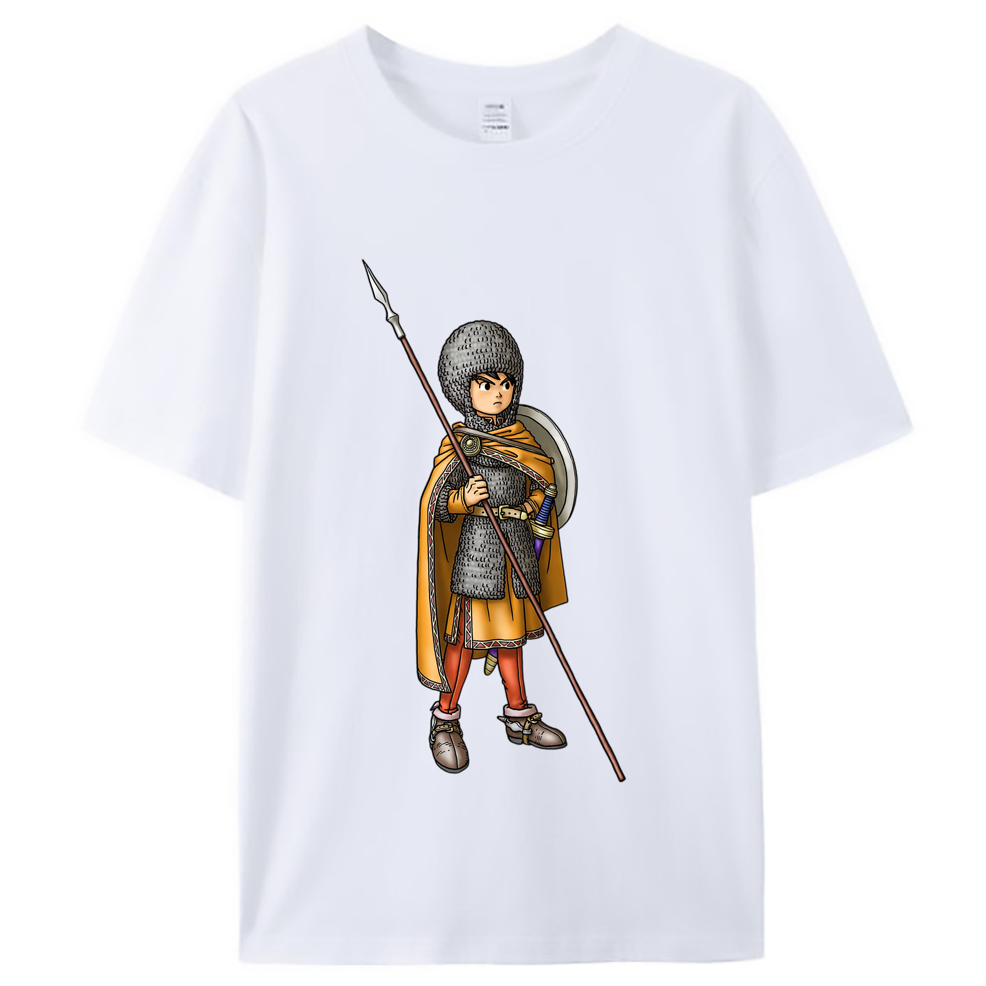 （画像用） ドラゴンクエスト Doragon Kuesuto Dragon Quest レディースカジュアルプリントTシャツ（綿100％）