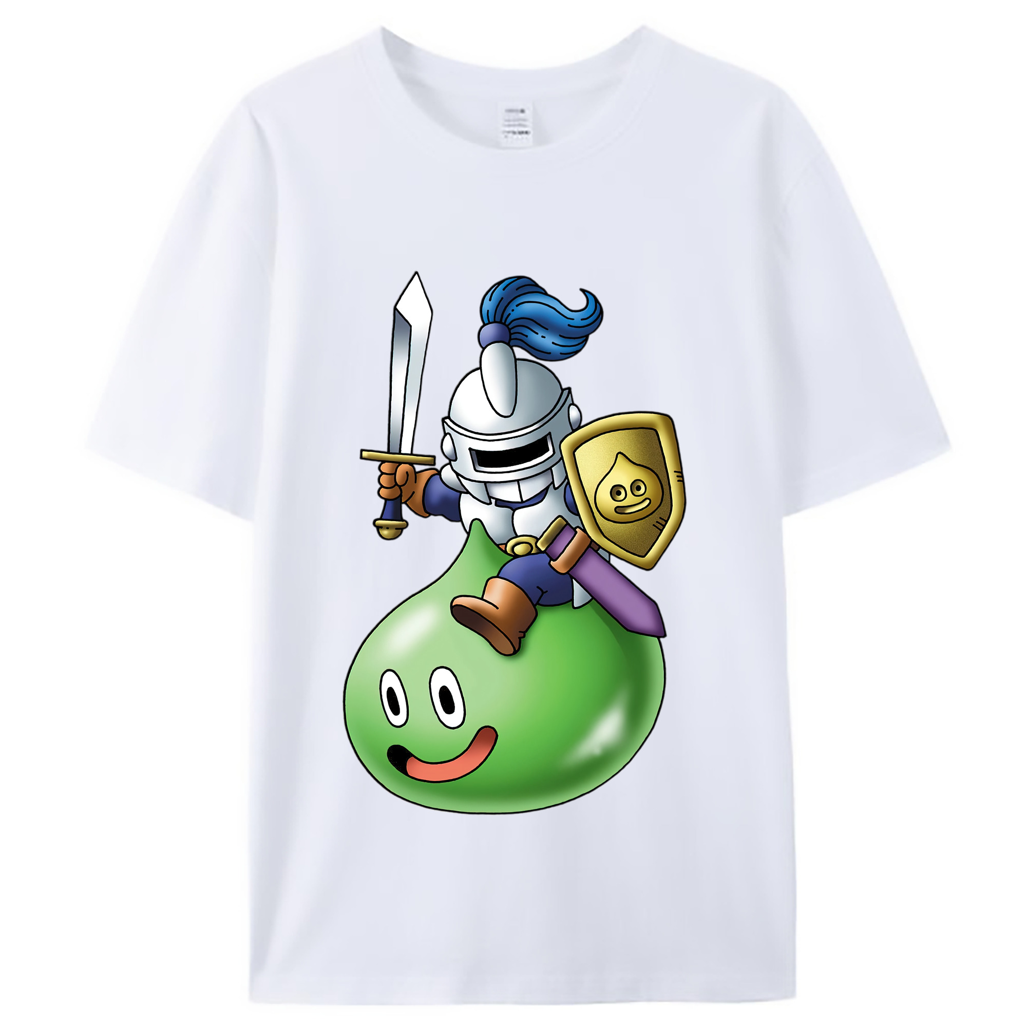 （画像用） ドラゴンクエスト Doragon Kuesuto Dragon Quest レディースカジュアルプリントTシャツ（綿100％）