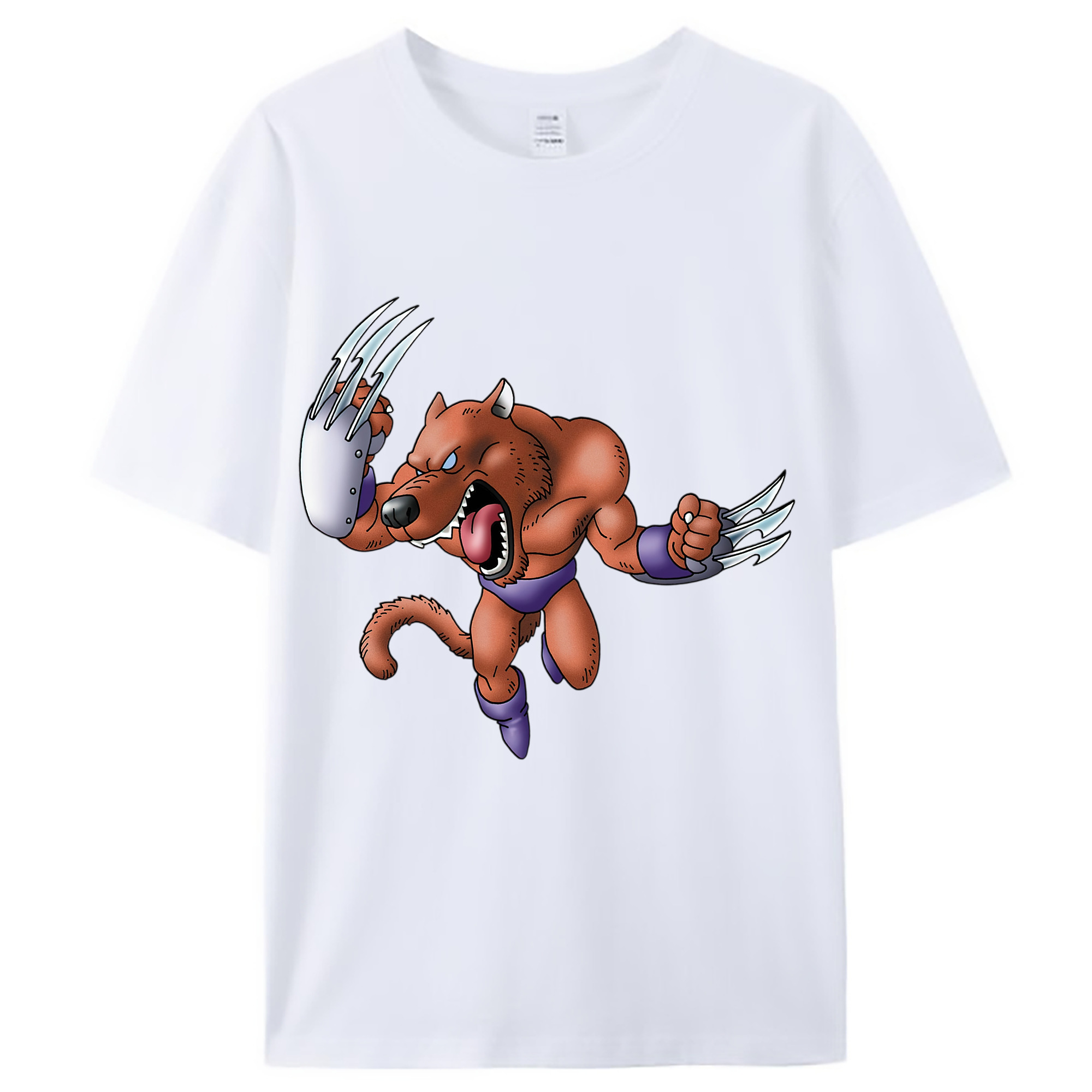 （画像用） ドラゴンクエスト Doragon Kuesuto Dragon Quest レディースカジュアルプリントTシャツ（綿100％）