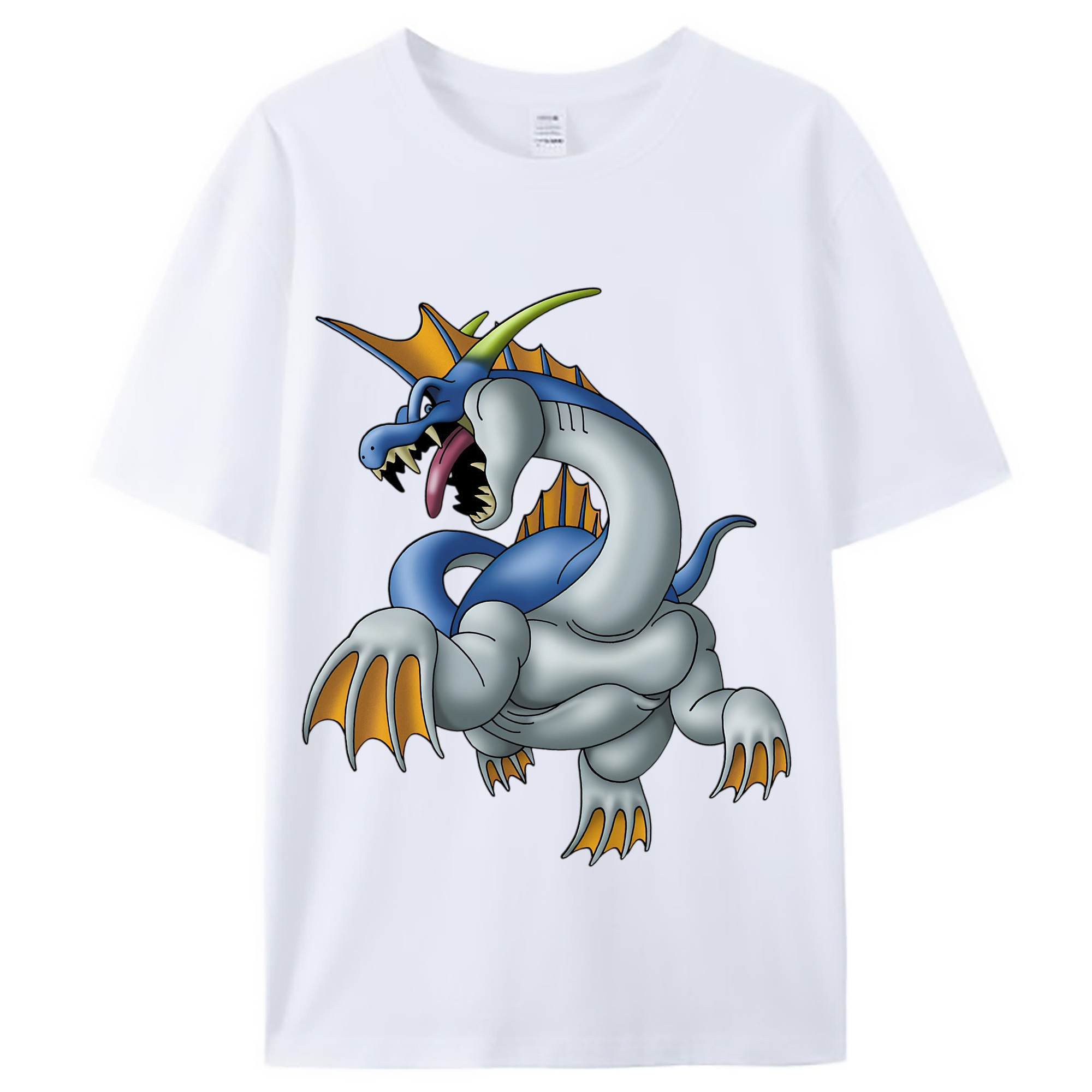 （画像用） ドラゴンクエスト Doragon Kuesuto Dragon Quest レディースカジュアルプリントTシャツ（綿100％）
