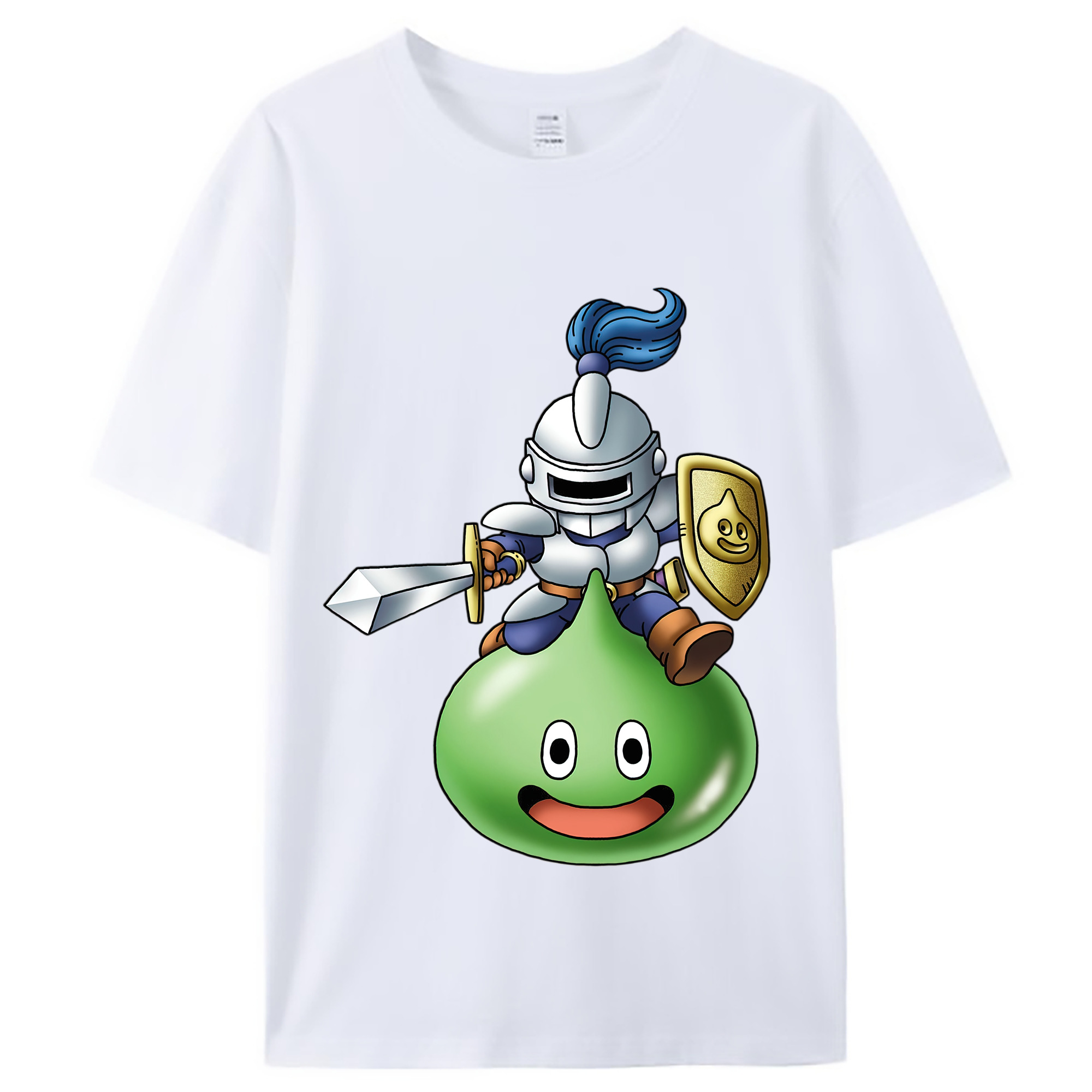 （画像用） ドラゴンクエスト Doragon Kuesuto Dragon Quest レディースカジュアルプリントTシャツ（綿100％）