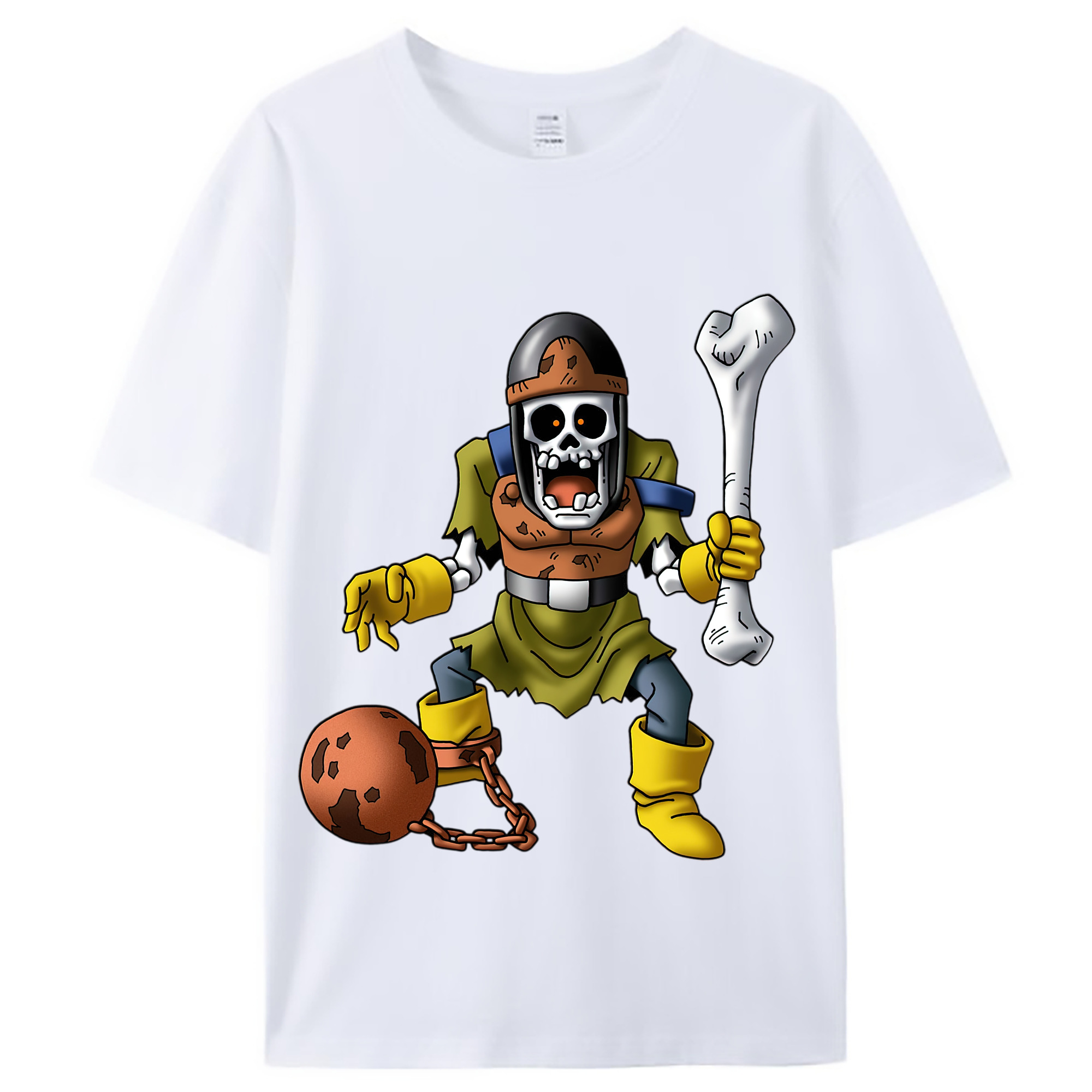 （画像用） ドラゴンクエスト Doragon Kuesuto Dragon Quest レディースカジュアルプリントTシャツ（綿100％）