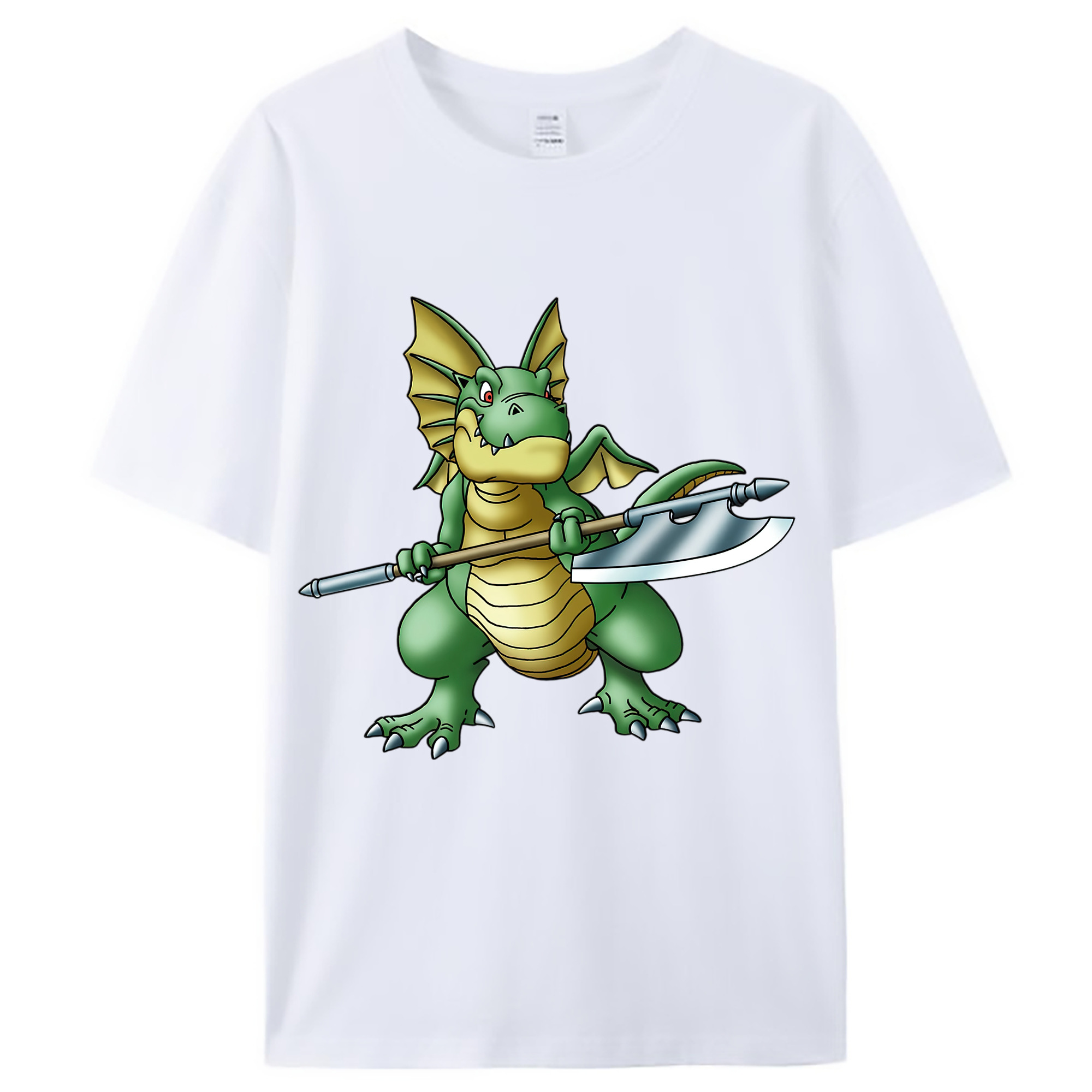 （画像用） ドラゴンクエスト Doragon Kuesuto Dragon Quest レディースカジュアルプリントTシャツ（綿100％）