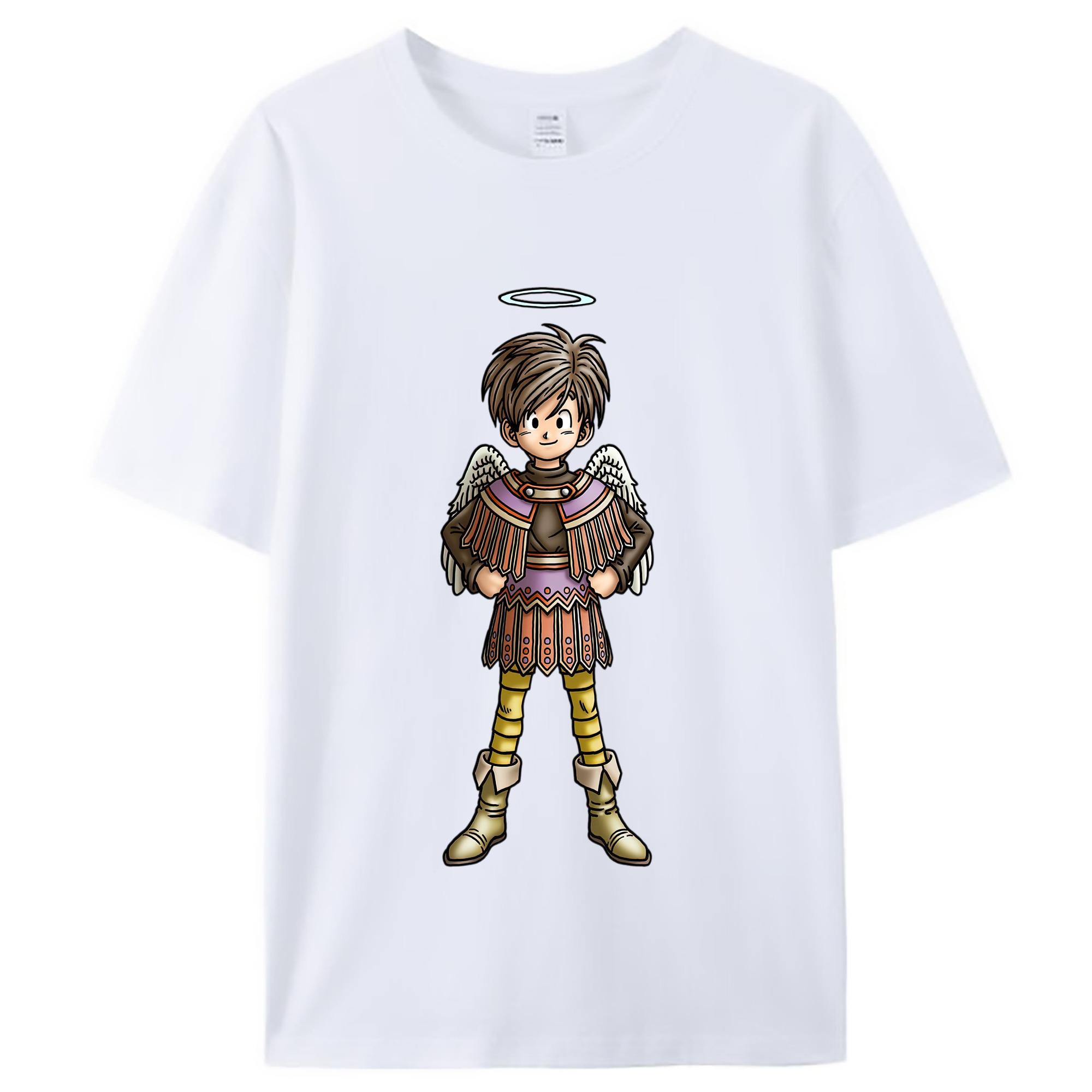 （画像用） ドラゴンクエスト Doragon Kuesuto Dragon Quest レディースカジュアルプリントTシャツ（綿100％）