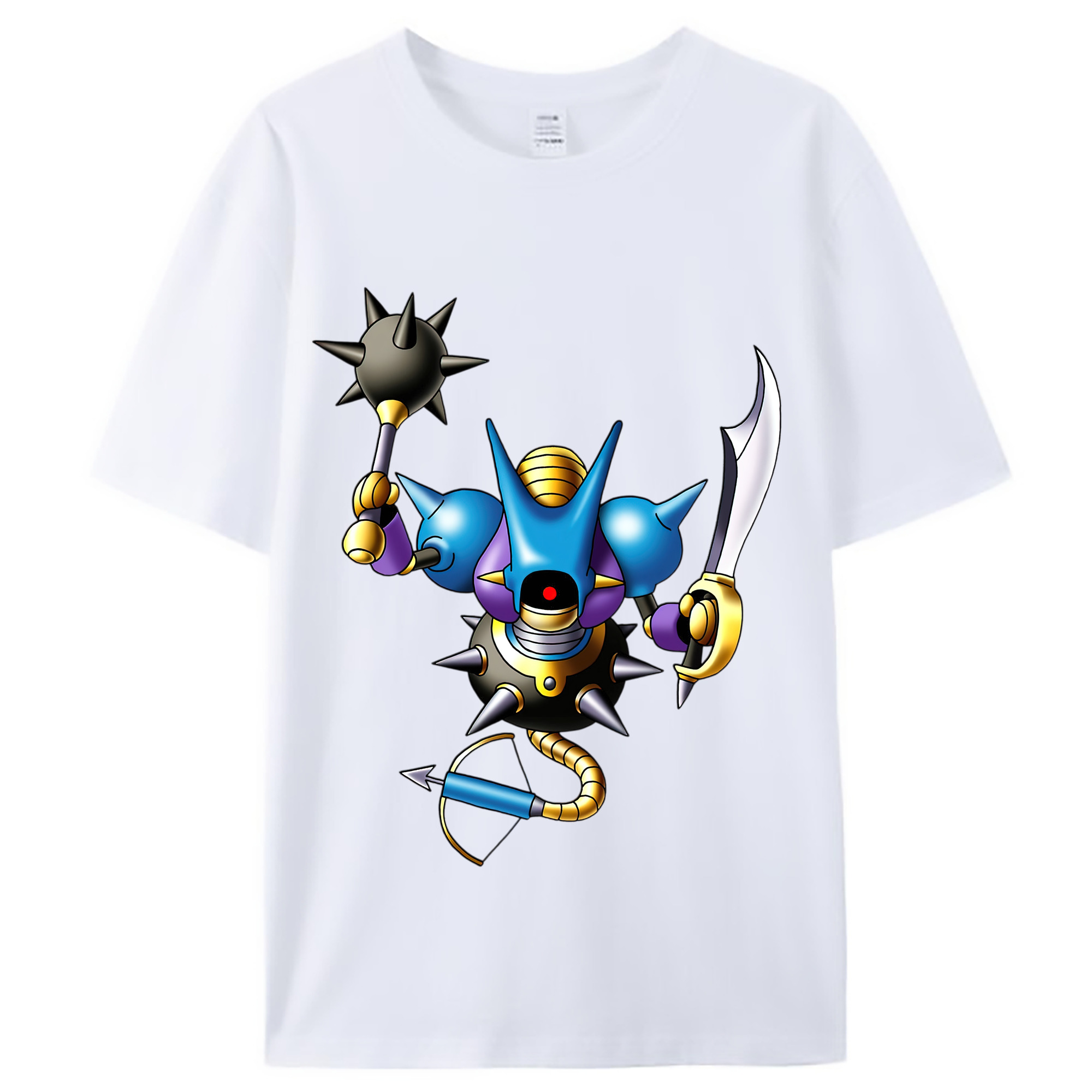 （画像用） ドラゴンクエスト Doragon Kuesuto Dragon Quest レディースカジュアルプリントTシャツ（綿100％）