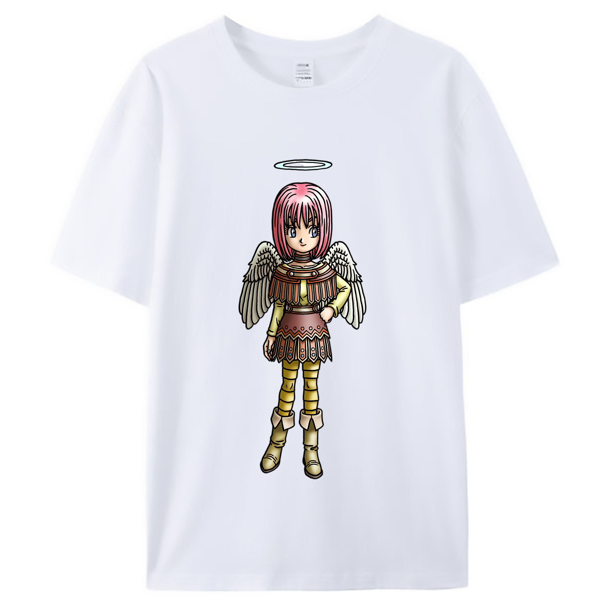 （画像用） ドラゴンクエスト Doragon Kuesuto Dragon Quest レディースカジュアルプリントTシャツ（綿100％）