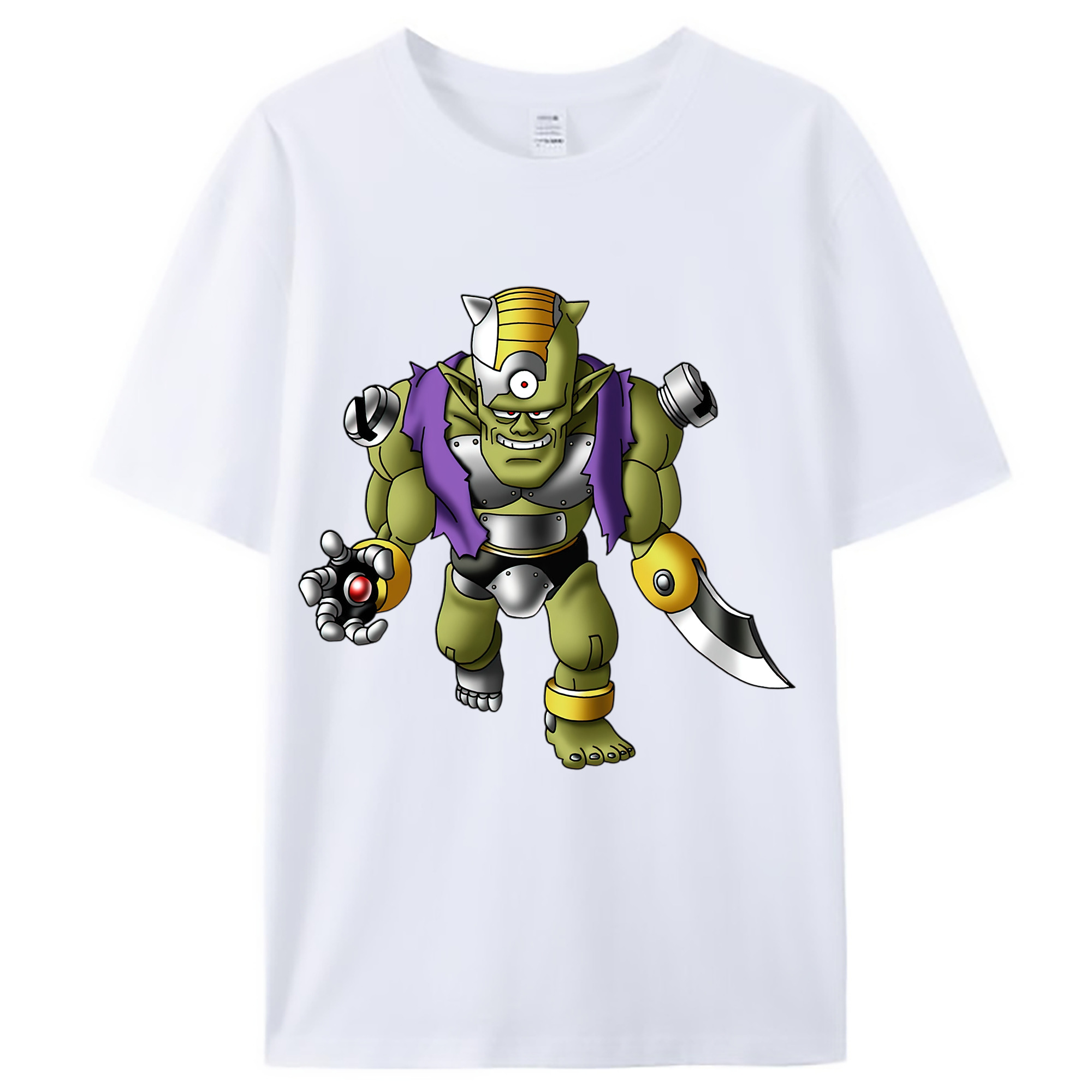 （画像用） ドラゴンクエスト Doragon Kuesuto Dragon Quest レディースカジュアルプリントTシャツ（綿100％）