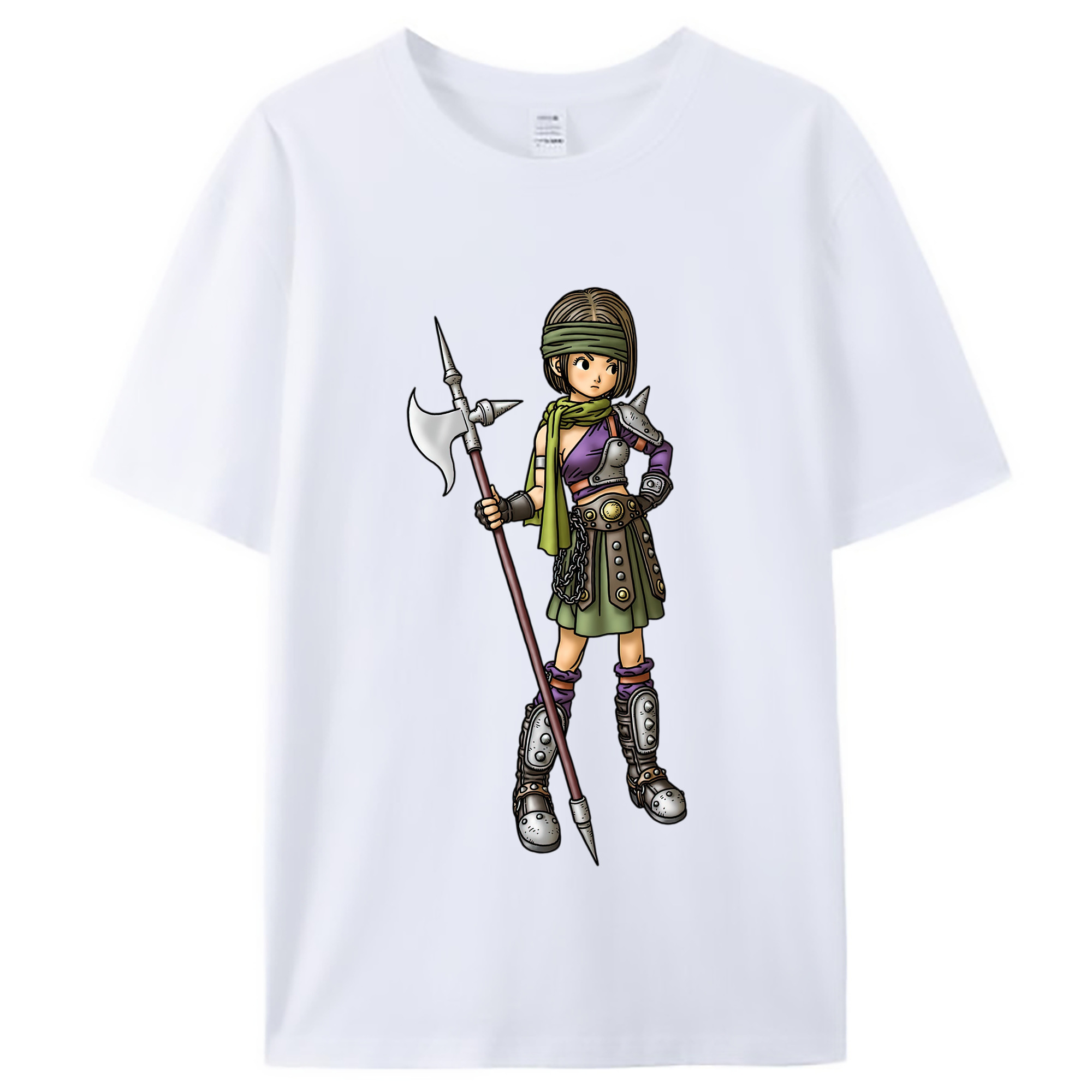 （画像用） ドラゴンクエスト Doragon Kuesuto Dragon Quest レディースカジュアルプリントTシャツ（綿100％）