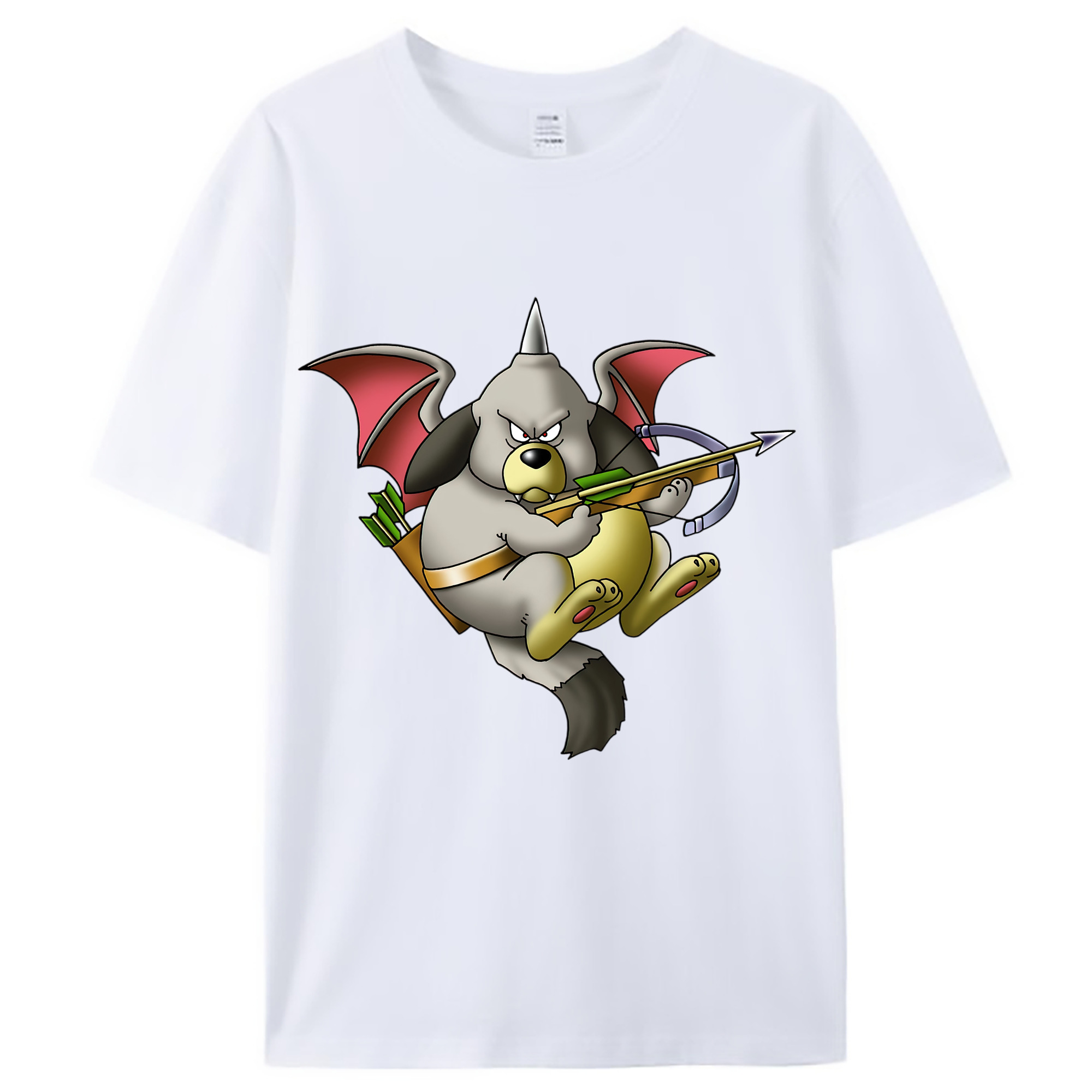 （画像用） ドラゴンクエスト Doragon Kuesuto Dragon Quest レディースカジュアルプリントTシャツ（綿100％）