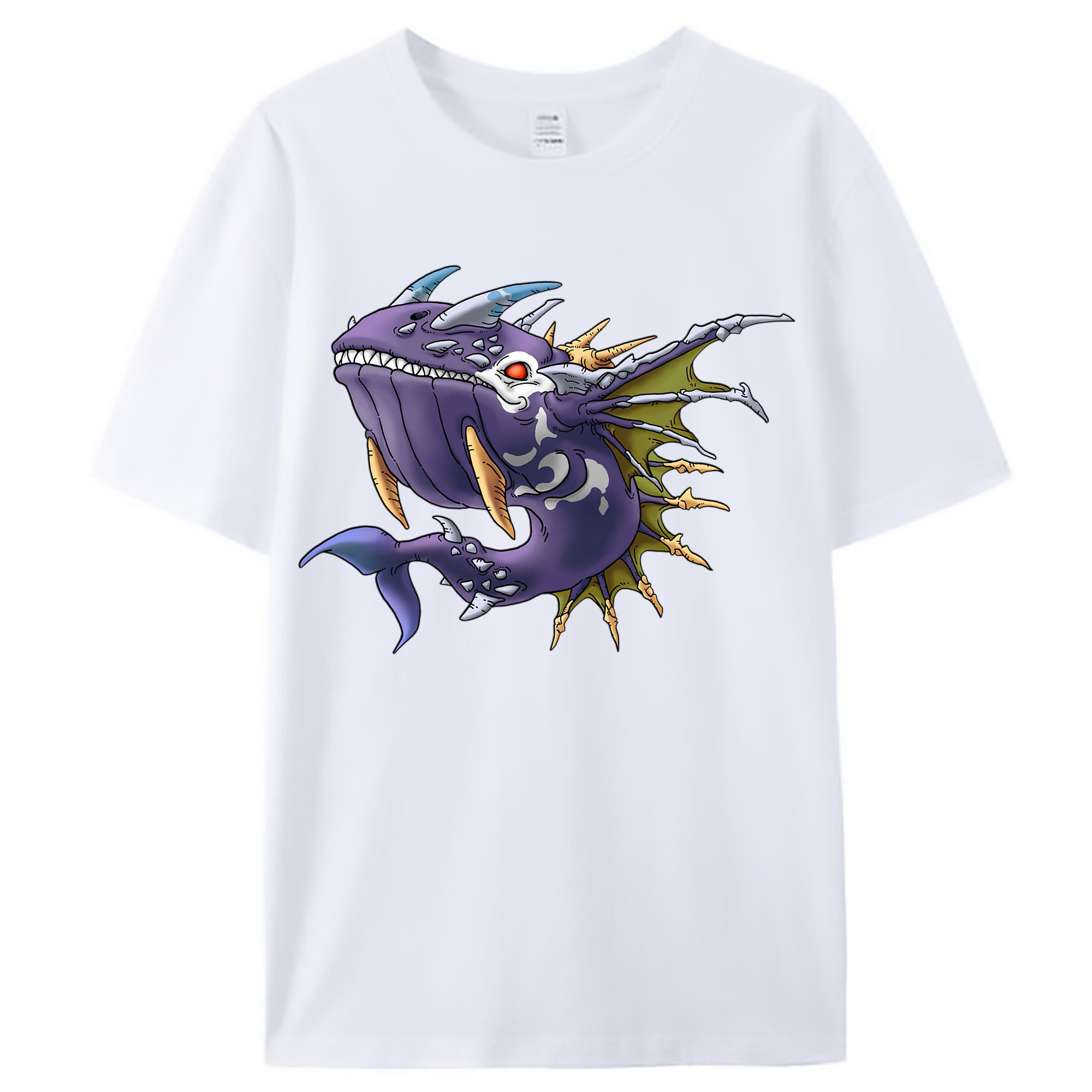 （画像用） ドラゴンクエスト Doragon Kuesuto Dragon Quest レディースカジュアルプリントTシャツ（綿100％）