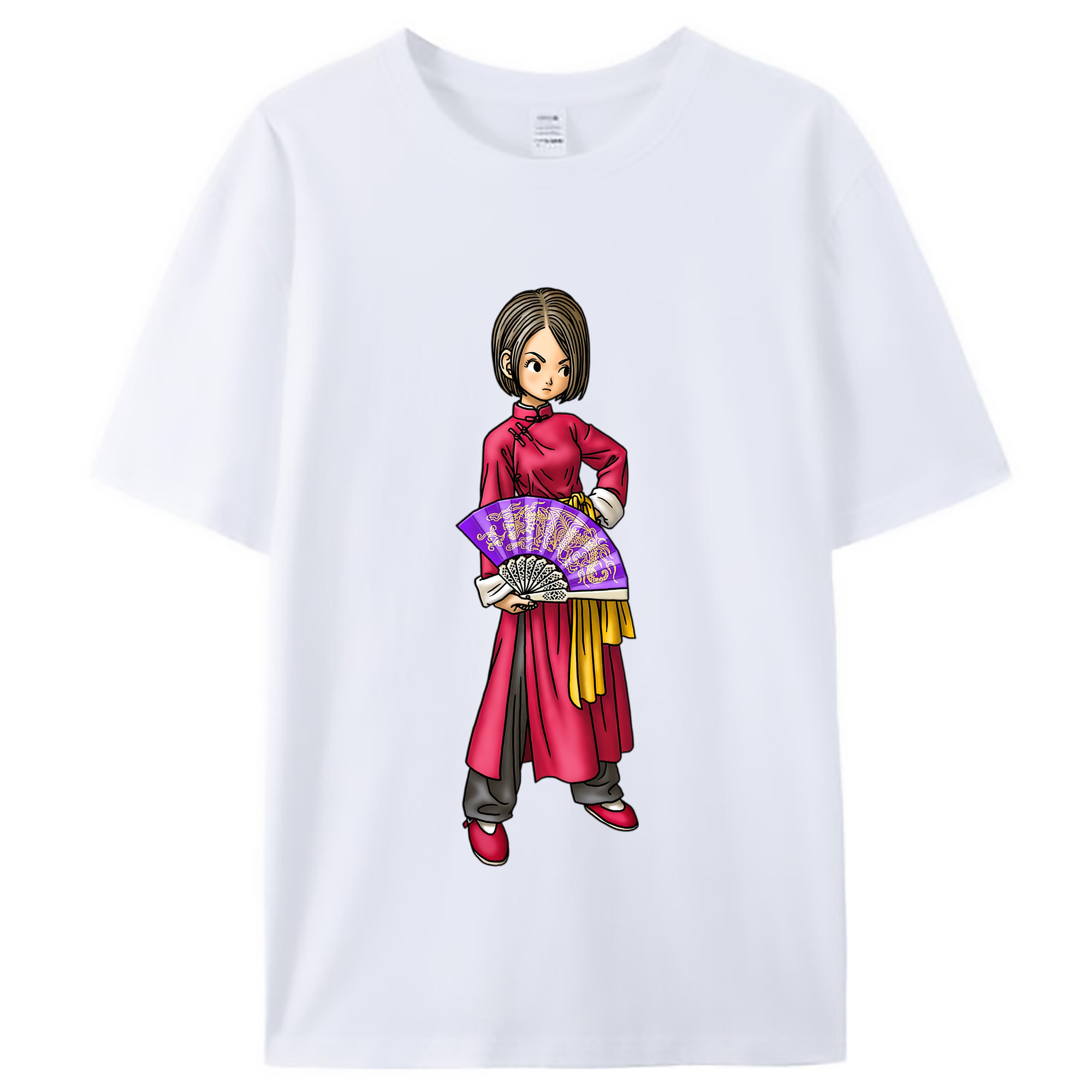 （画像用） ドラゴンクエスト Doragon Kuesuto Dragon Quest レディースカジュアルプリントTシャツ（綿100％）