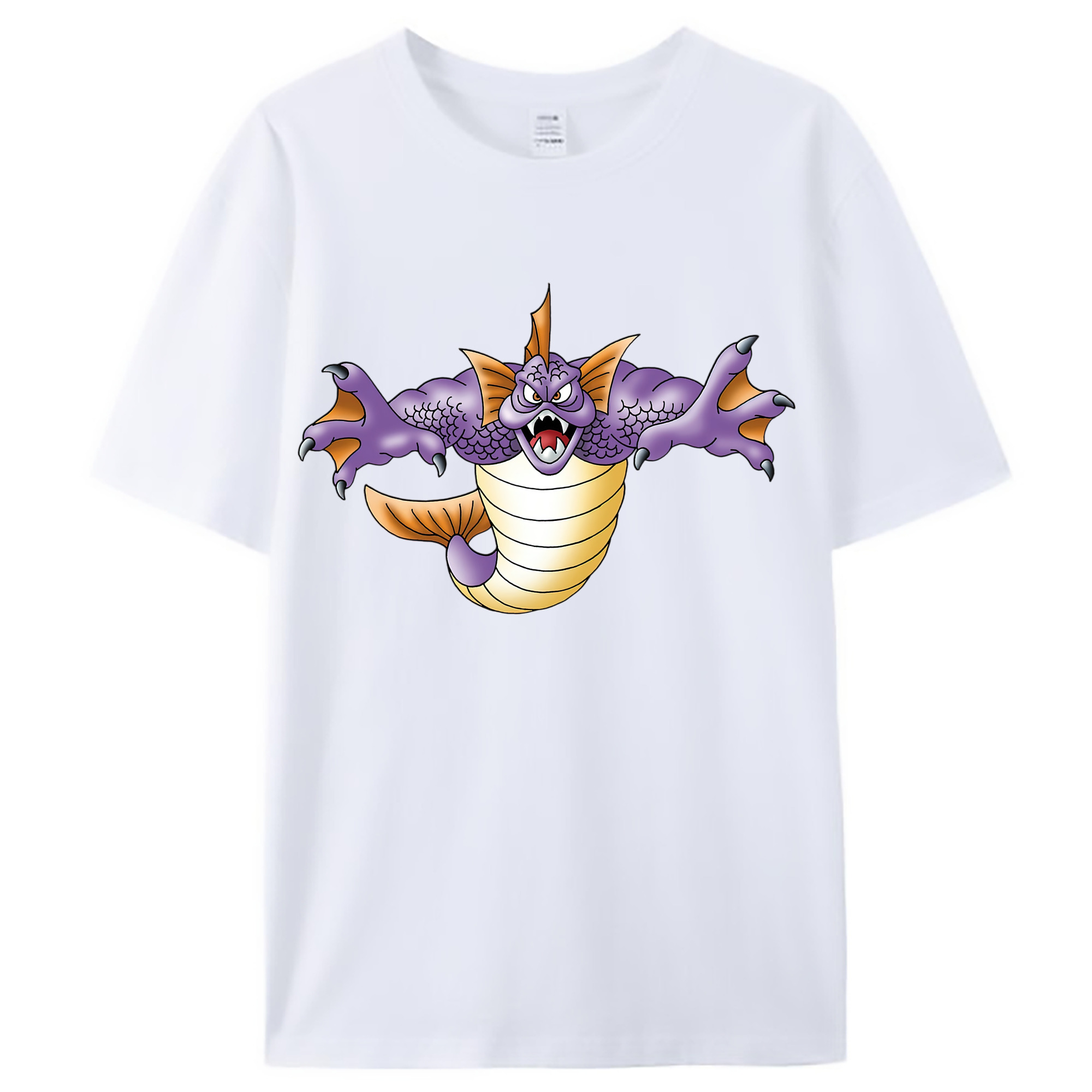 （画像用） ドラゴンクエスト Doragon Kuesuto Dragon Quest レディースカジュアルプリントTシャツ（綿100％）