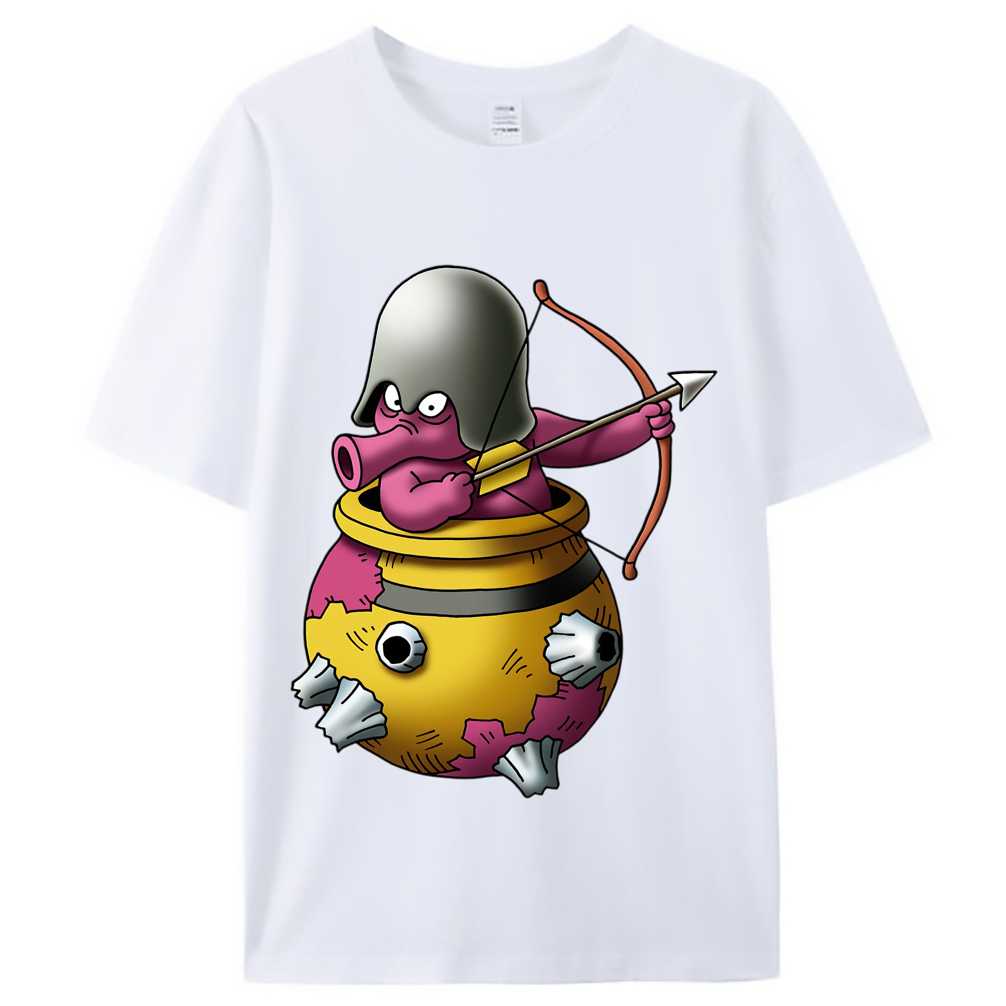 （画像用） ドラゴンクエスト Doragon Kuesuto Dragon Quest レディースカジュアルプリントTシャツ（綿100％）