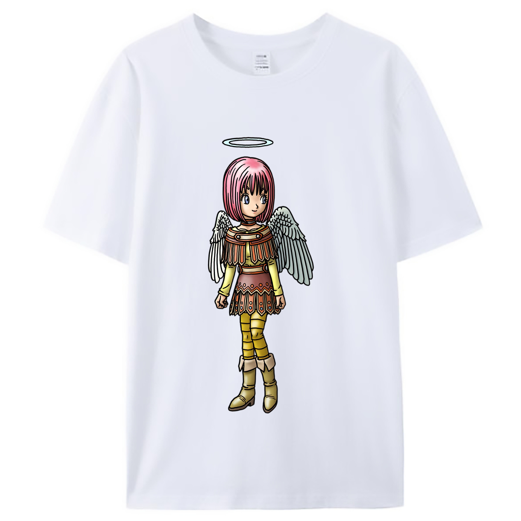 （画像用） ドラゴンクエスト Doragon Kuesuto Dragon Quest レディースカジュアルプリントTシャツ（綿100％）