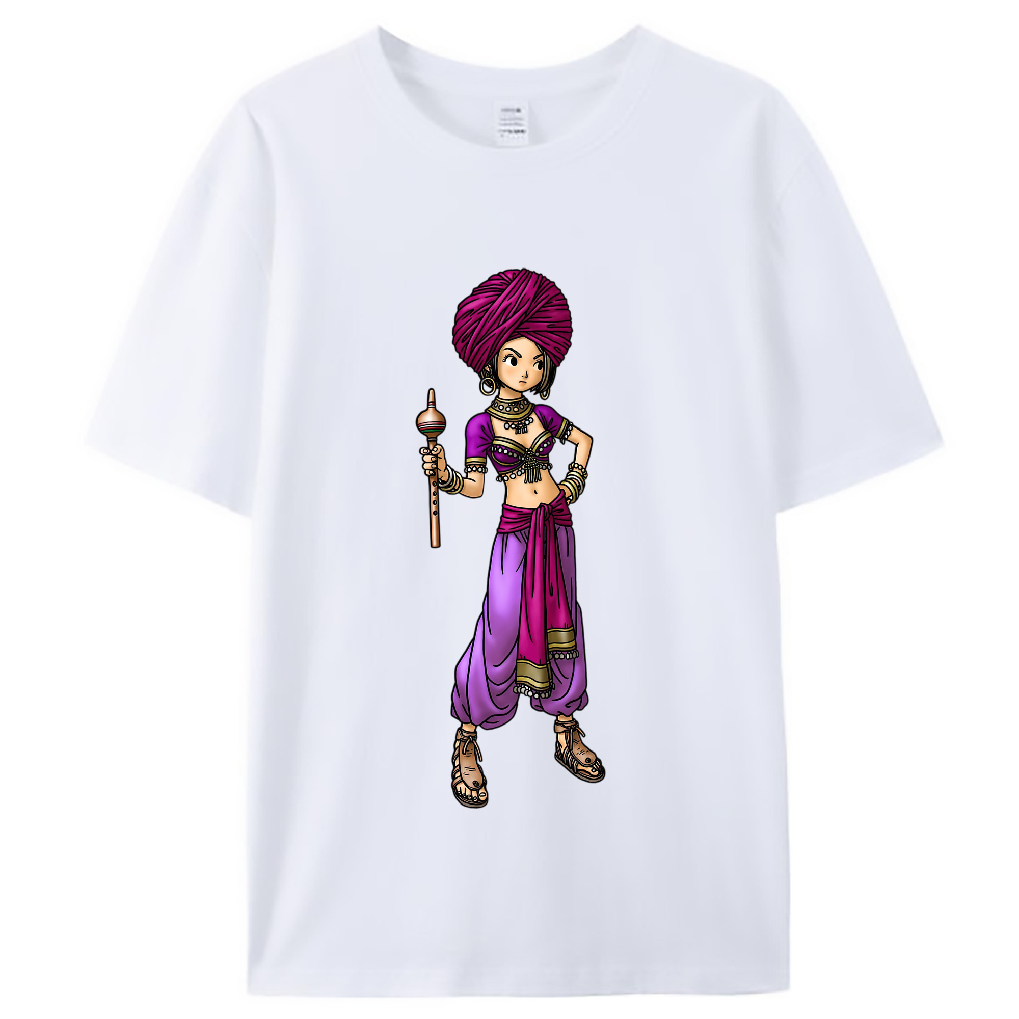 （画像用） ドラゴンクエスト Doragon Kuesuto Dragon Quest レディースカジュアルプリントTシャツ（綿100％）