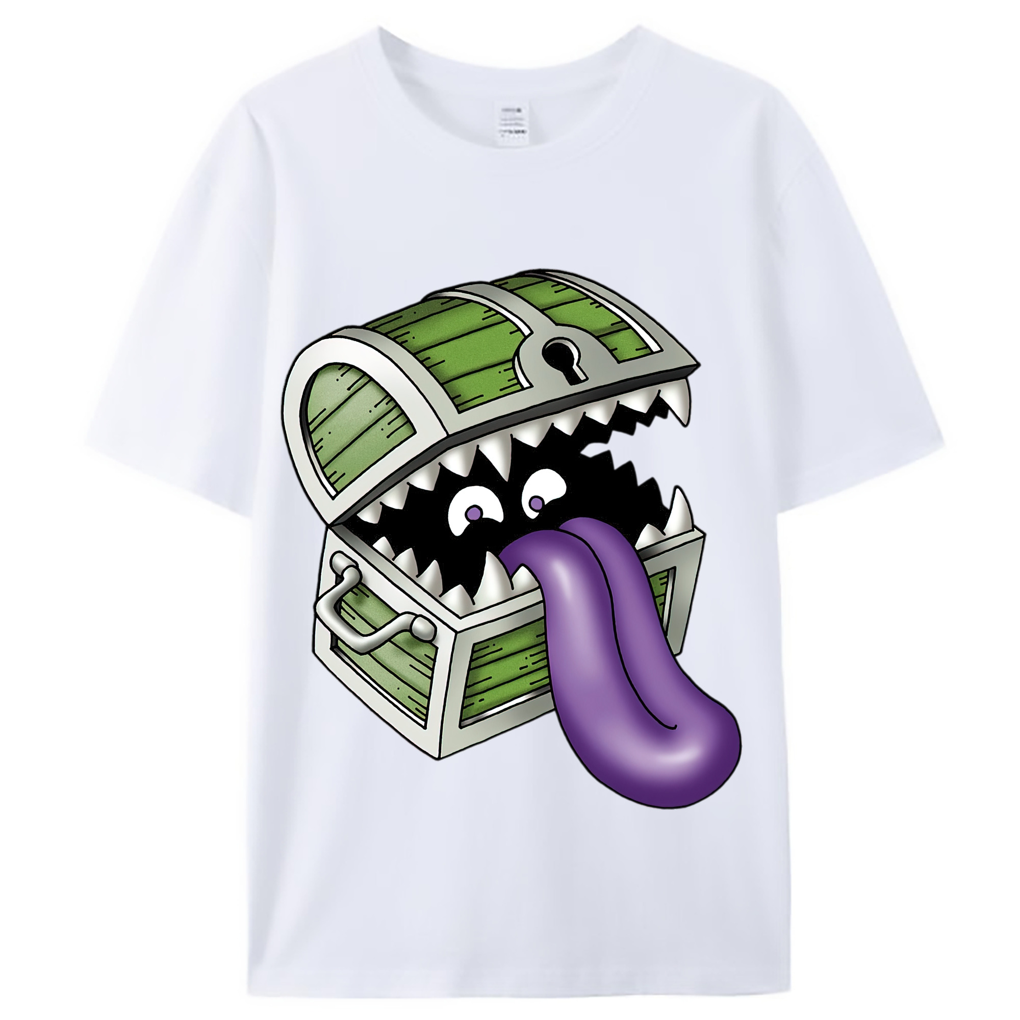 （画像用） ドラゴンクエスト Doragon Kuesuto Dragon Quest レディースカジュアルプリントTシャツ（綿100％）