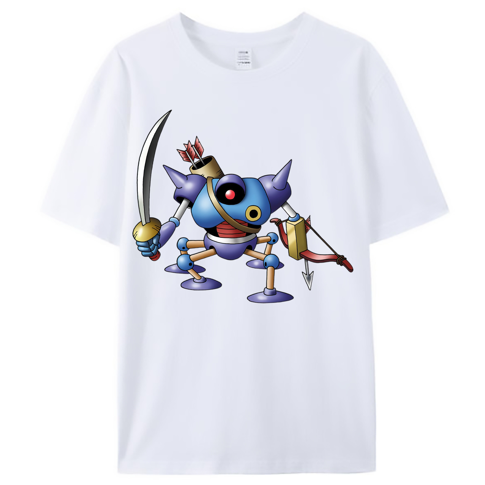 （画像用） ドラゴンクエスト Doragon Kuesuto Dragon Quest レディースカジュアルプリントTシャツ（綿100％）