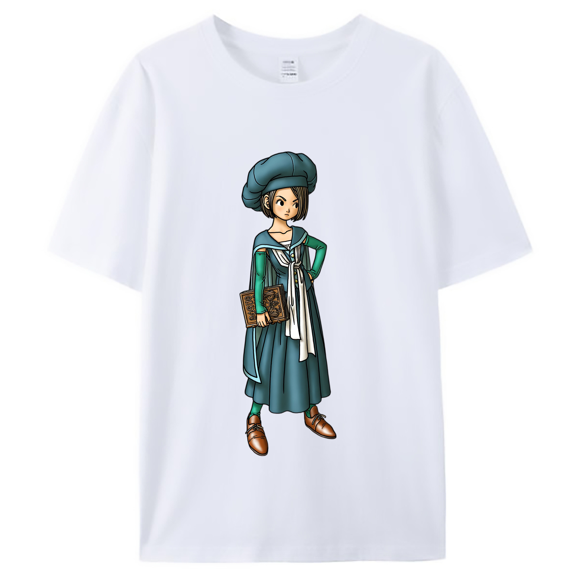 （画像用） ドラゴンクエスト Doragon Kuesuto Dragon Quest レディースカジュアルプリントTシャツ（綿100％）