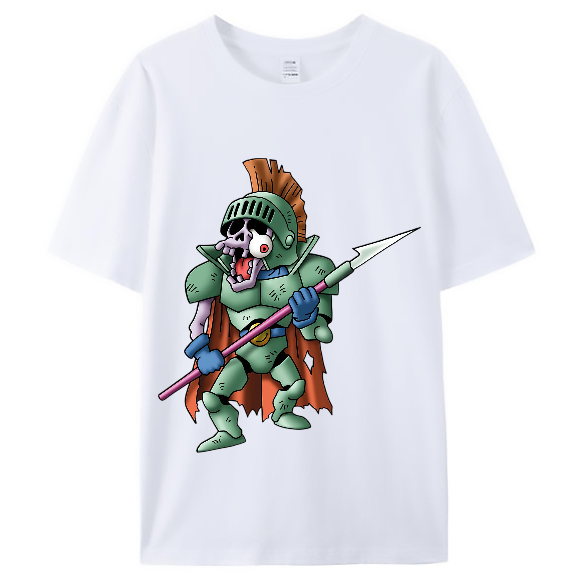 （画像用） ドラゴンクエスト Doragon Kuesuto Dragon Quest レディースカジュアルプリントTシャツ（綿100％）