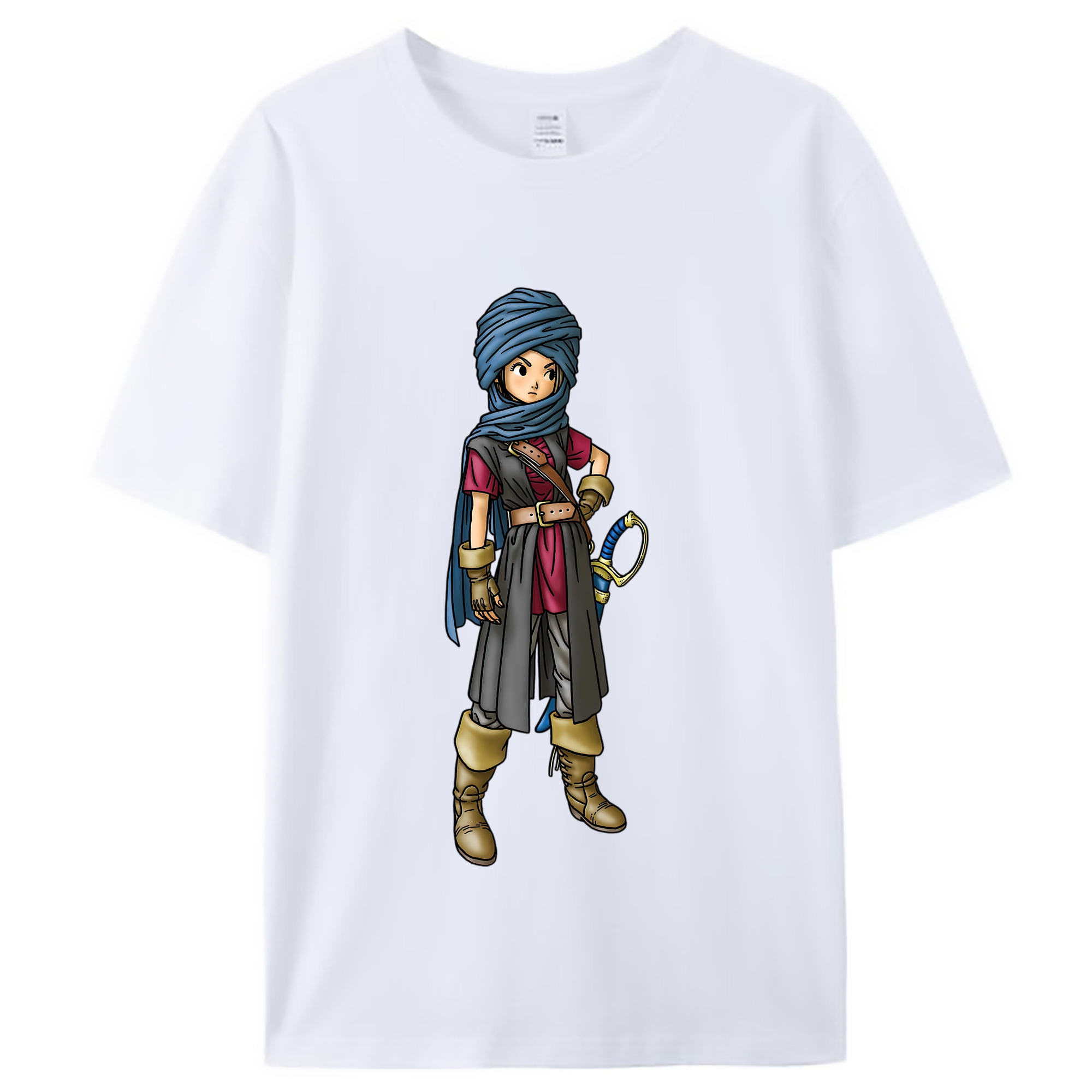 （画像用） ドラゴンクエスト Doragon Kuesuto Dragon Quest レディースカジュアルプリントTシャツ（綿100％）