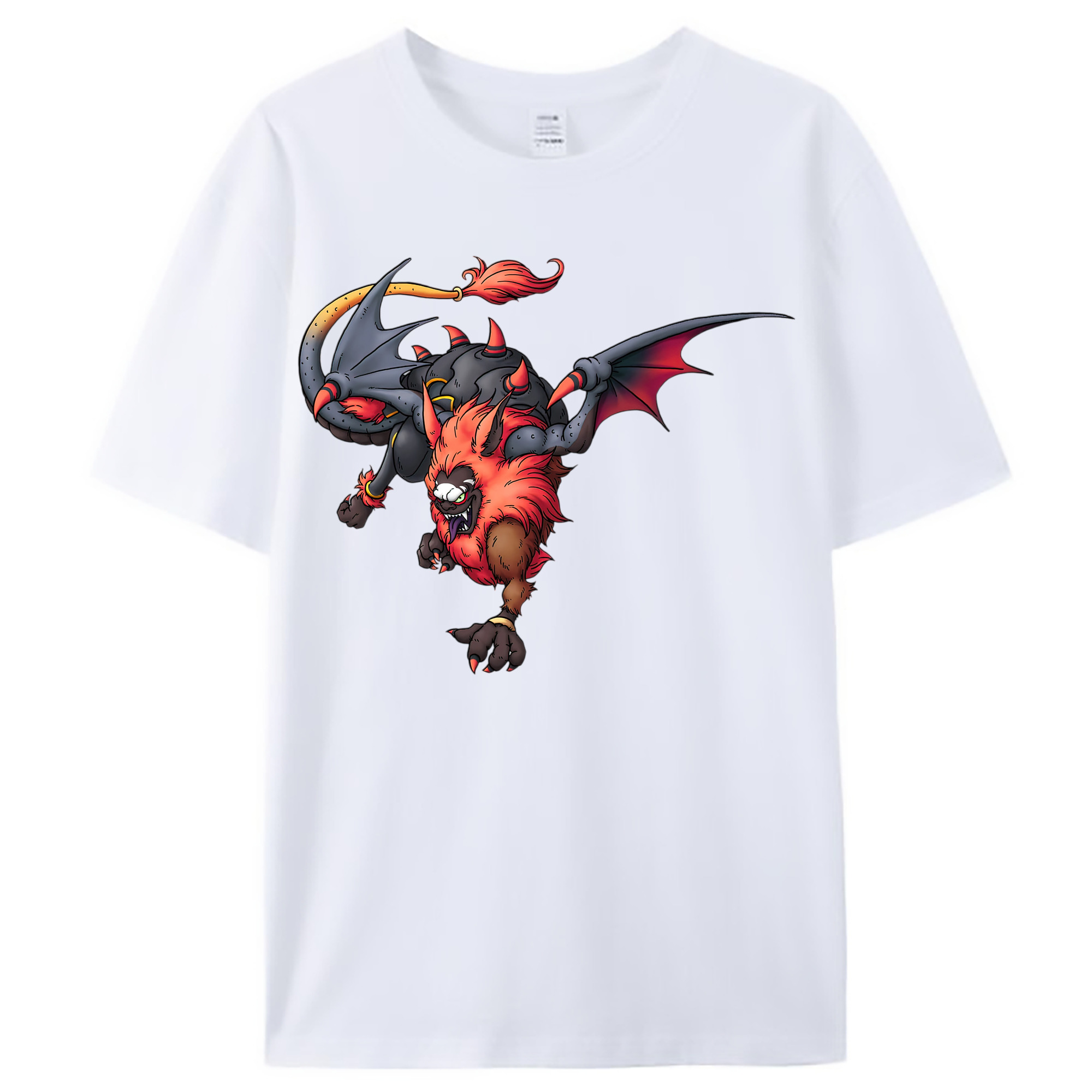 （画像用） ドラゴンクエスト Doragon Kuesuto Dragon Quest レディースカジュアルプリントTシャツ（綿100％）