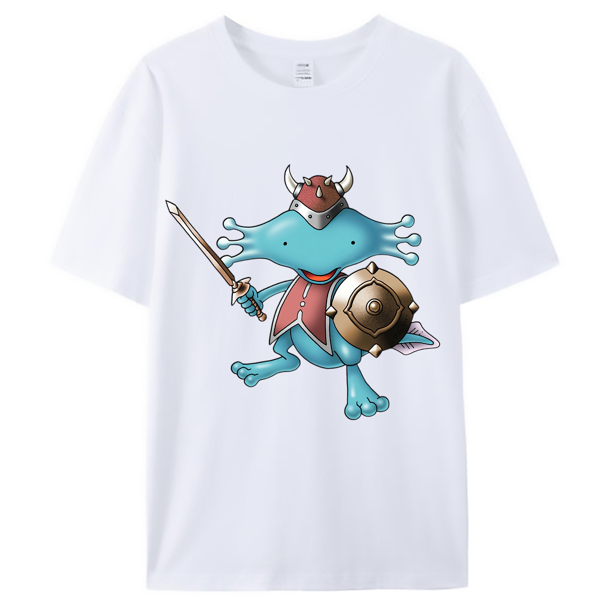 （画像用） ドラゴンクエスト Doragon Kuesuto Dragon Quest レディースカジュアルプリントTシャツ（綿100％）