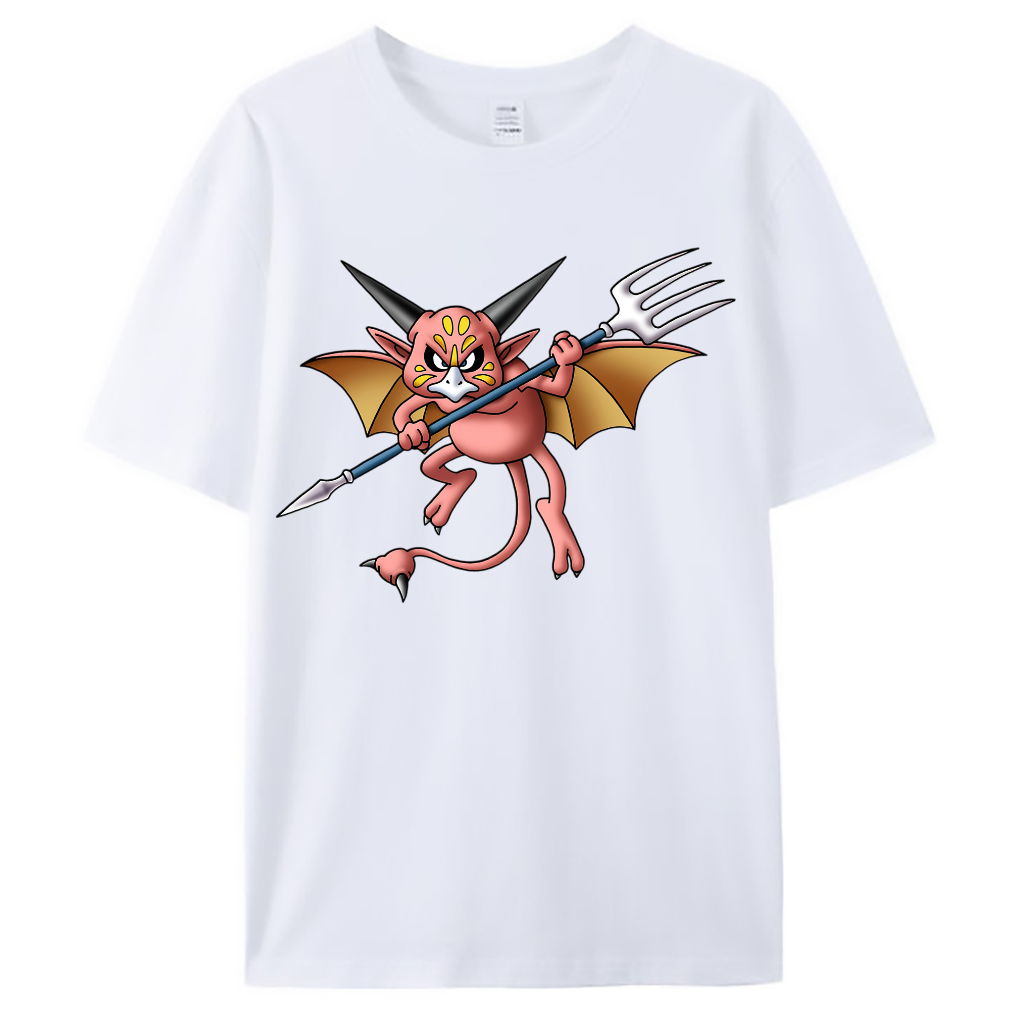 （画像用） ドラゴンクエスト Doragon Kuesuto Dragon Quest レディースカジュアルプリントTシャツ（綿100％）