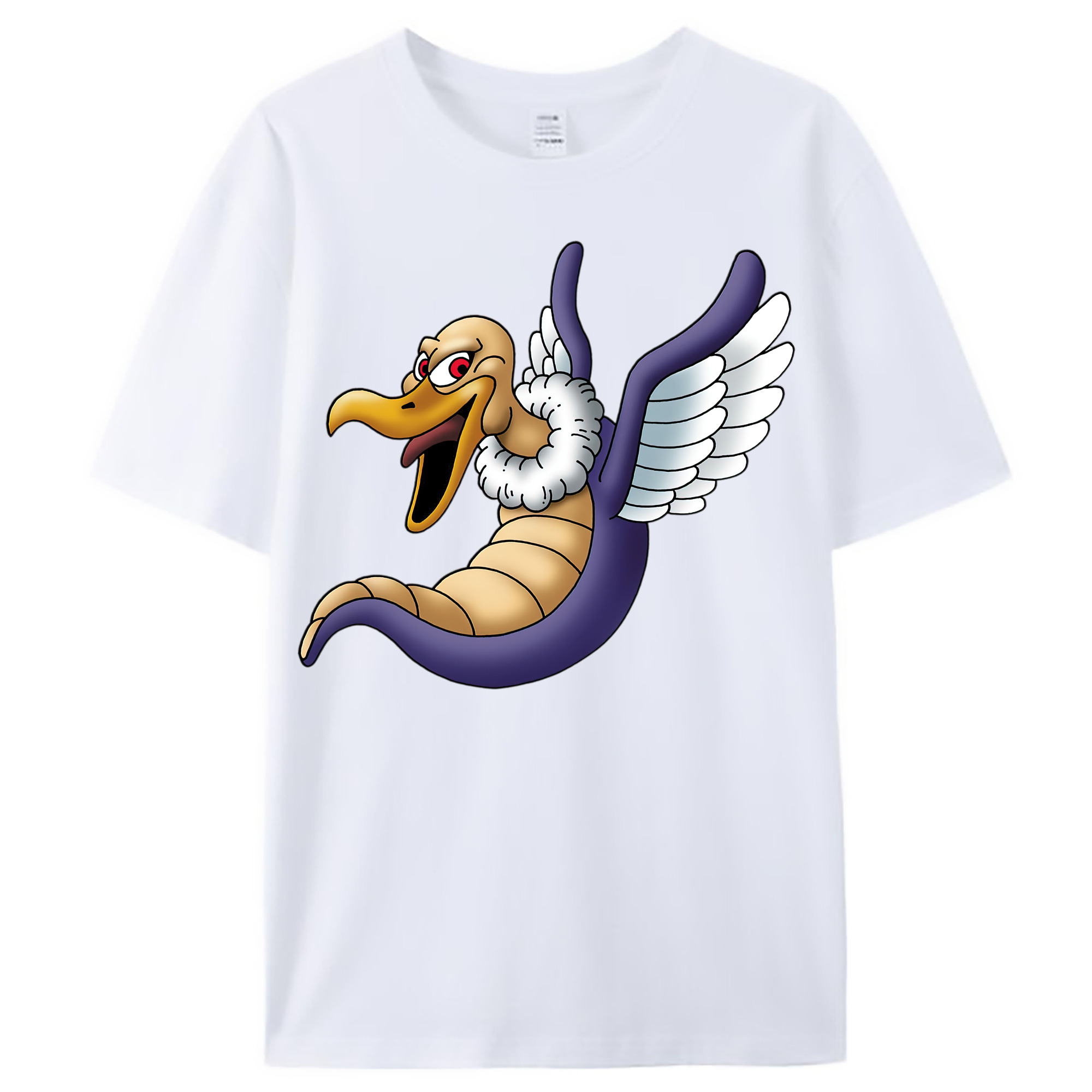 （画像用） ドラゴンクエスト Doragon Kuesuto Dragon Quest レディースカジュアルプリントTシャツ（綿100％）